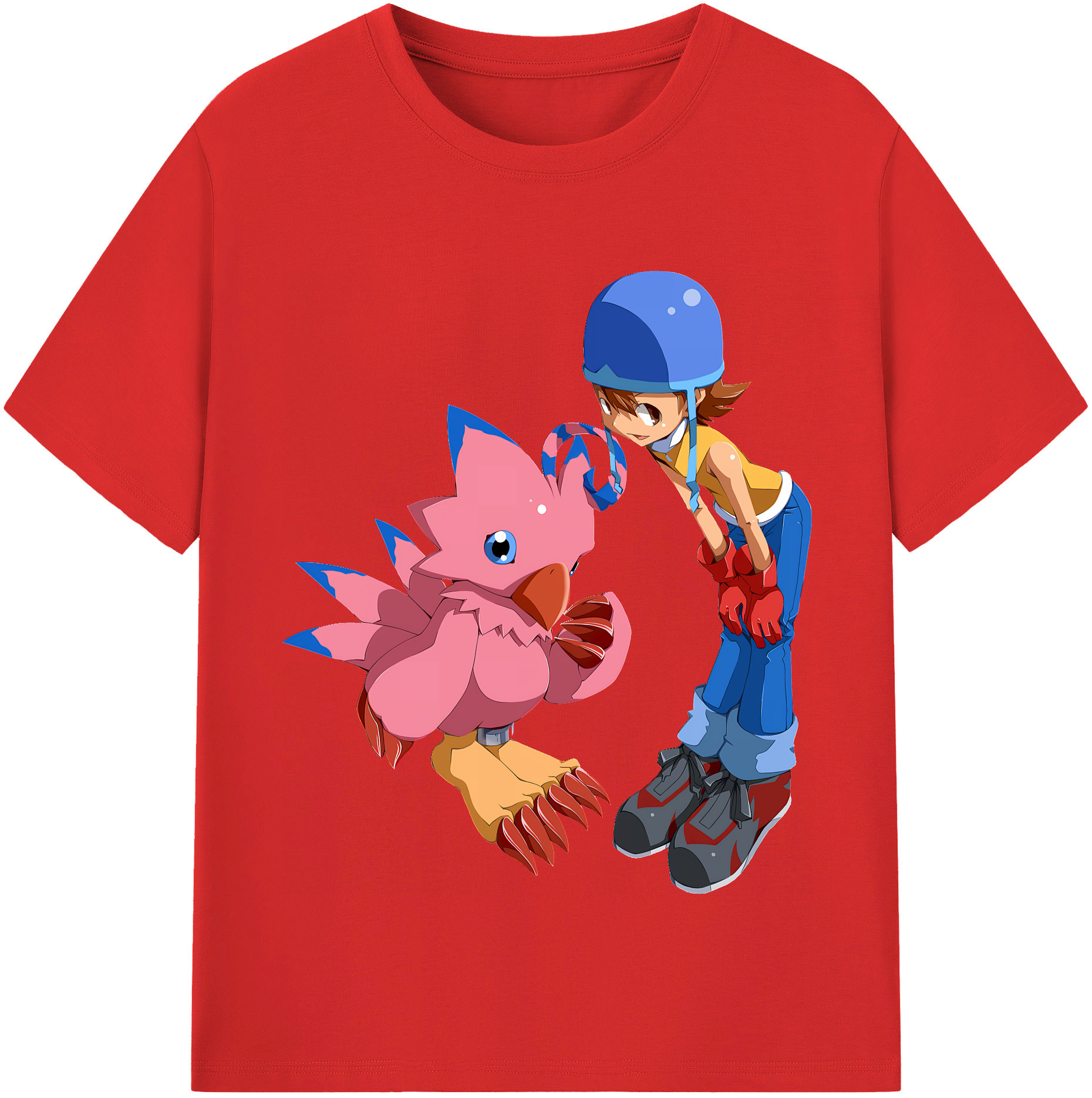 （画像用） Digimon デジタルモンスター/デジモン 綿100％半袖Tシャツ（フロントプリント）
