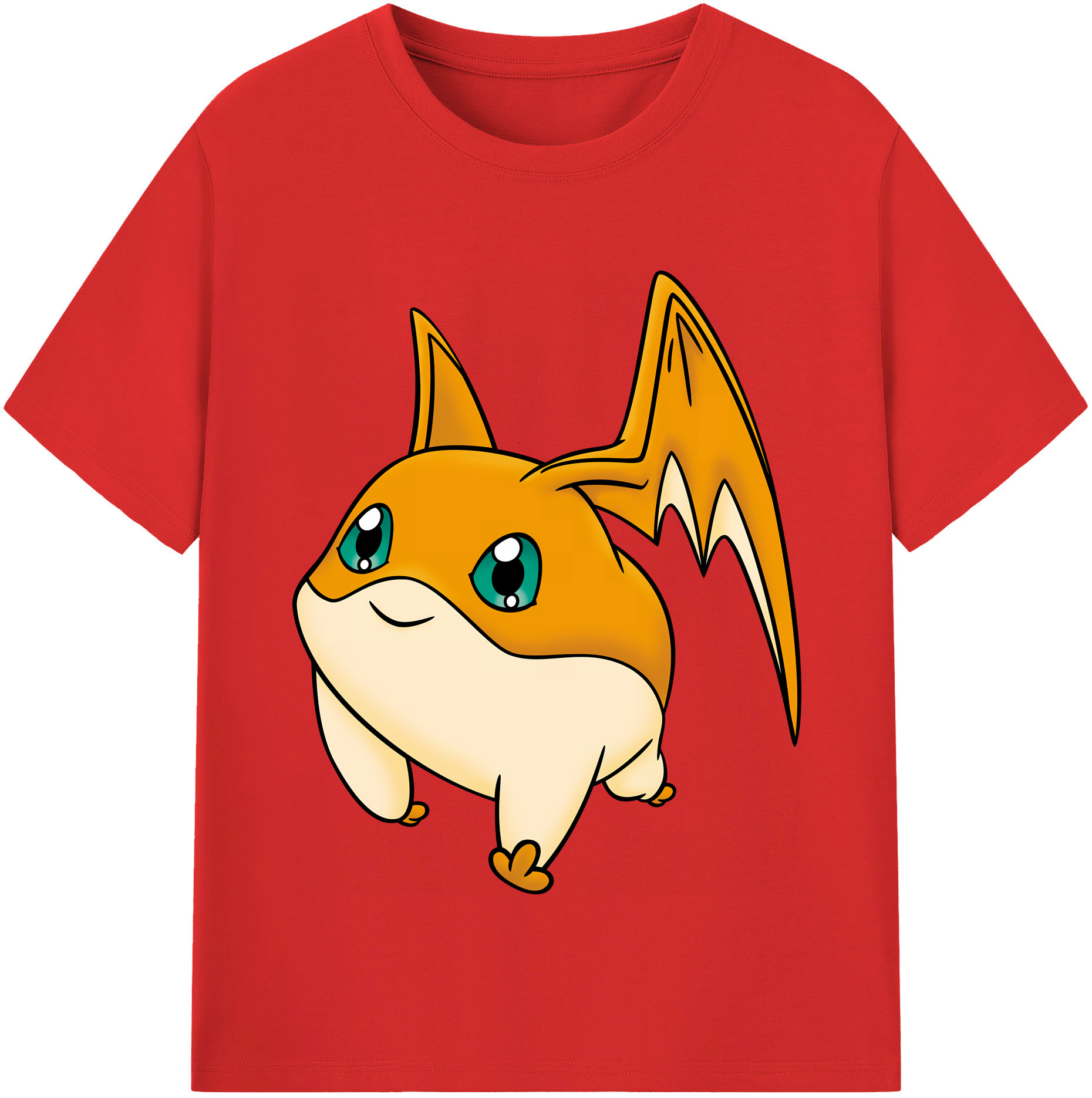 （画像用） Digimon デジタルモンスター/デジモン 綿100％半袖Tシャツ（フロントプリント）