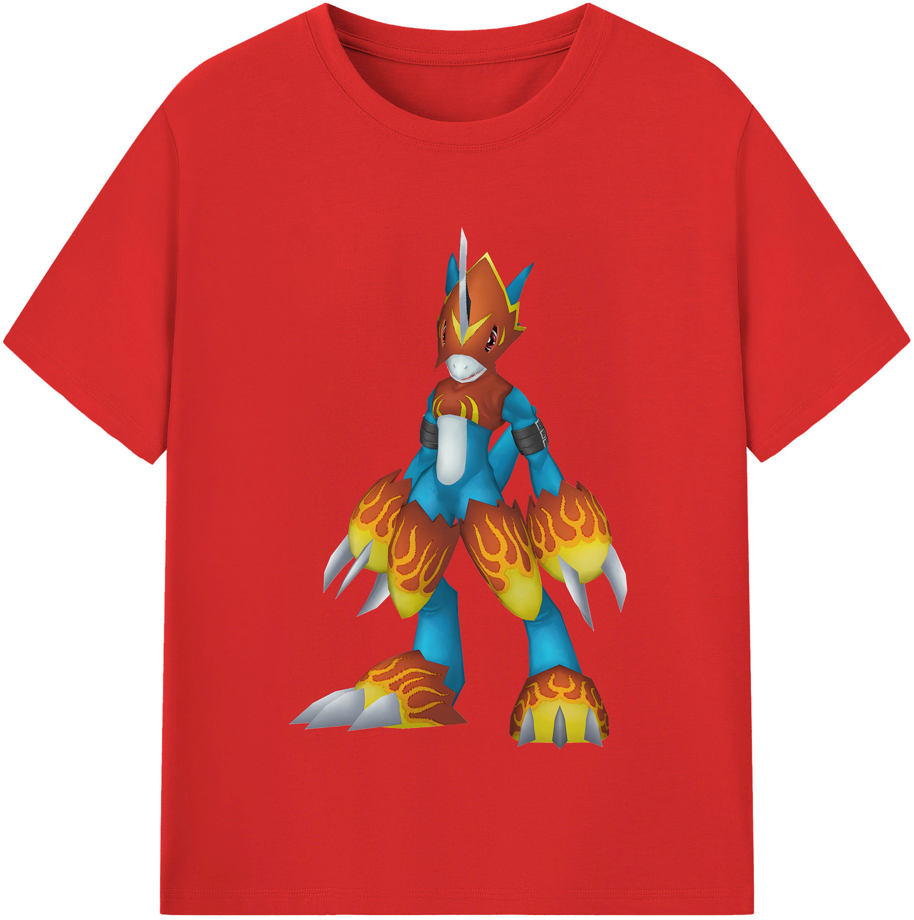 （画像用） Digimon デジタルモンスター/デジモン 綿100％半袖Tシャツ（フロントプリント）
