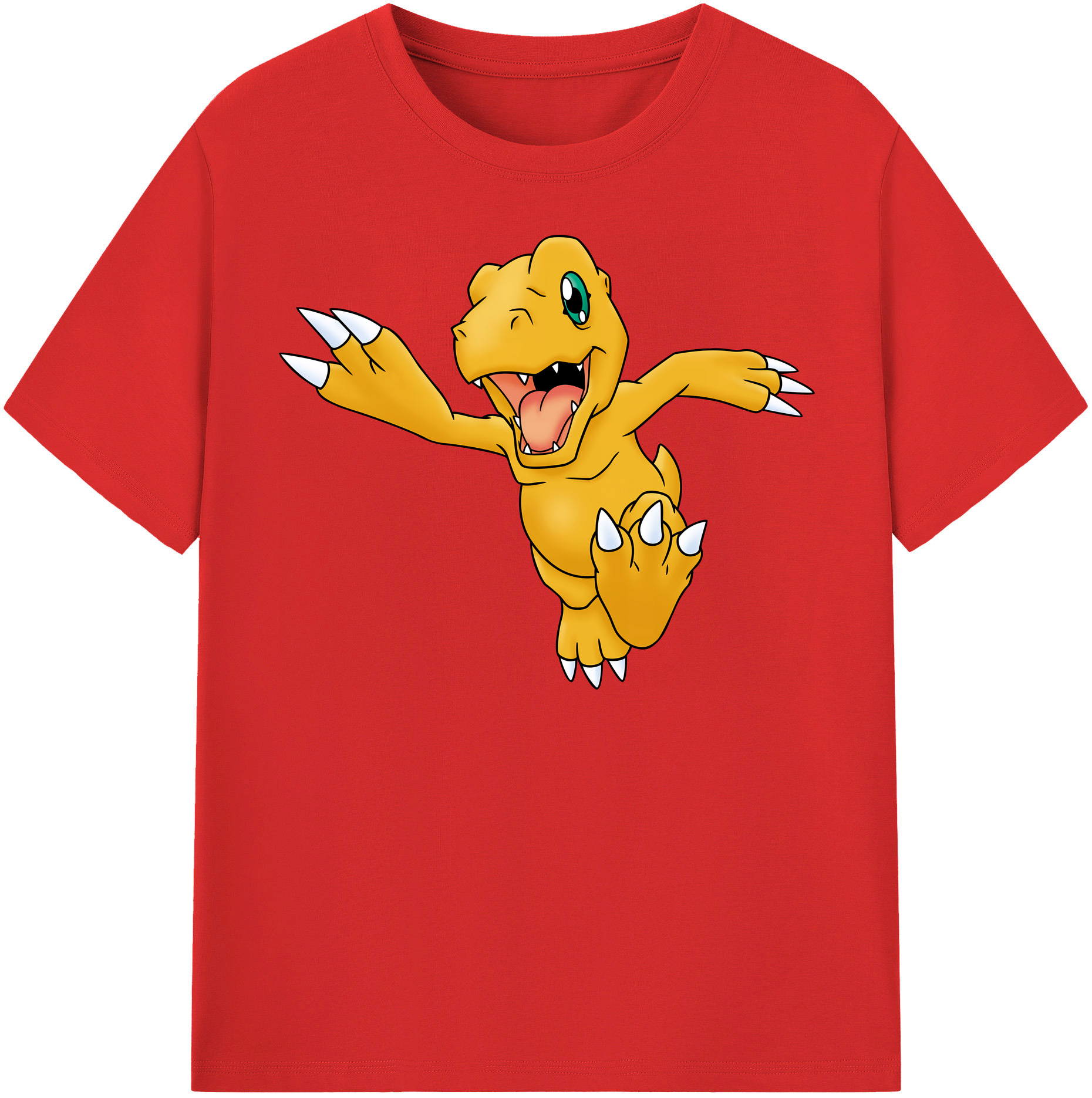 （画像用） Digimon デジタルモンスター/デジモン 綿100％半袖Tシャツ（フロントプリント）