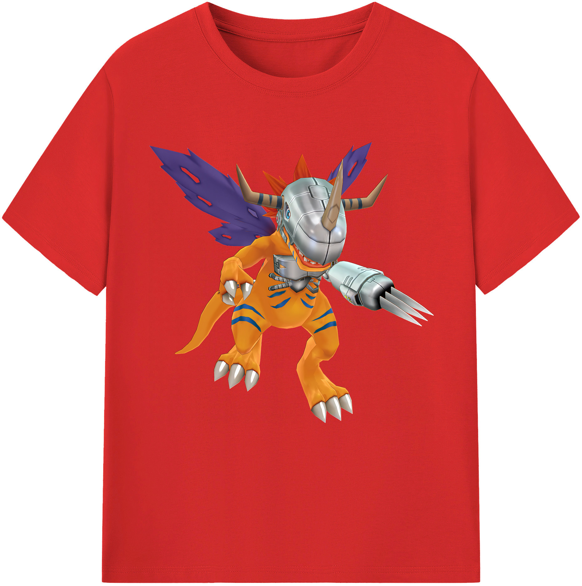 （画像用） Digimon デジタルモンスター/デジモン 綿100％半袖Tシャツ（フロントプリント）