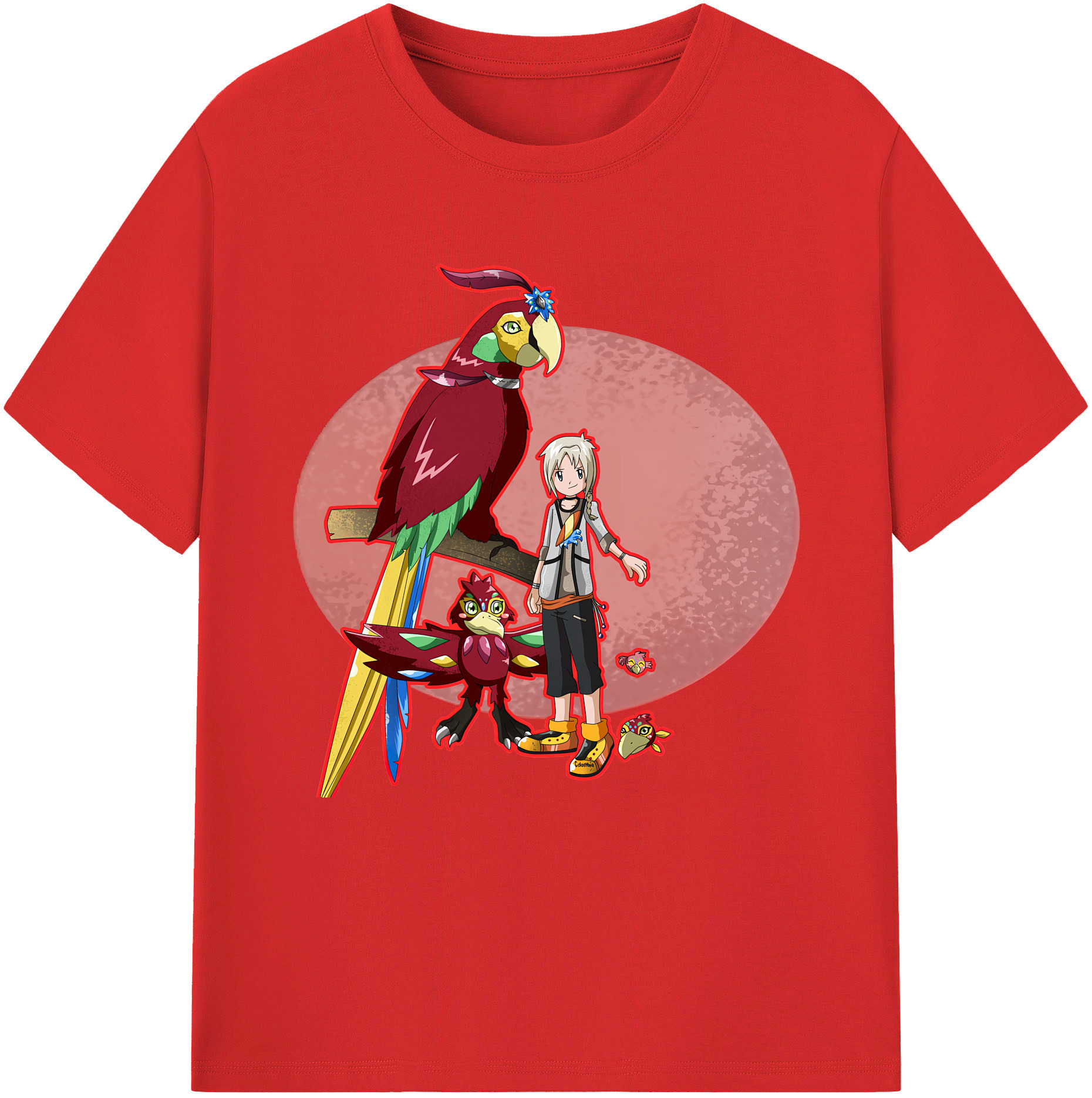 （画像用） Digimon デジタルモンスター/デジモン 綿100％半袖Tシャツ（フロントプリント）
