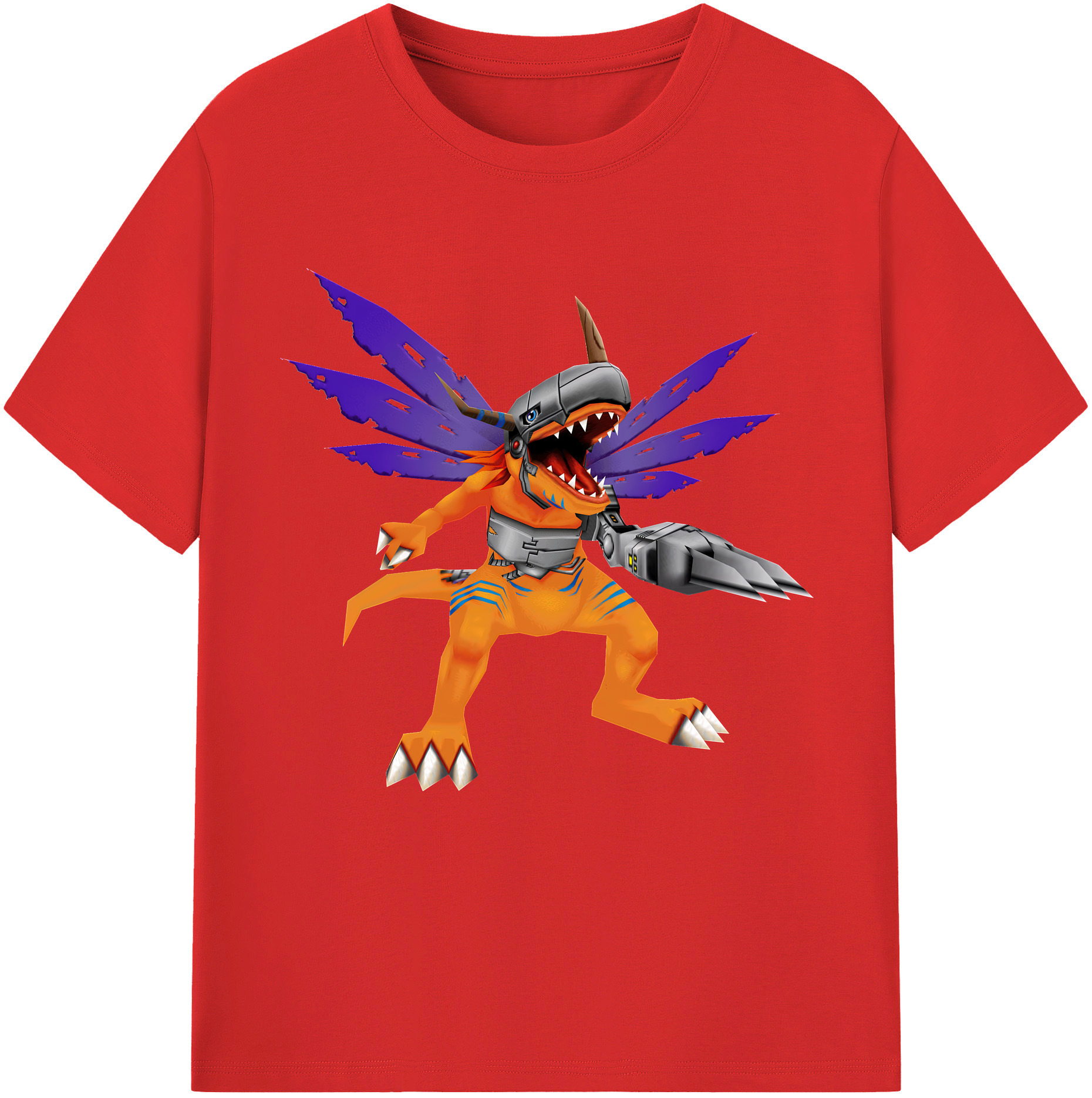 （画像用） Digimon デジタルモンスター/デジモン 綿100％半袖Tシャツ（フロントプリント）