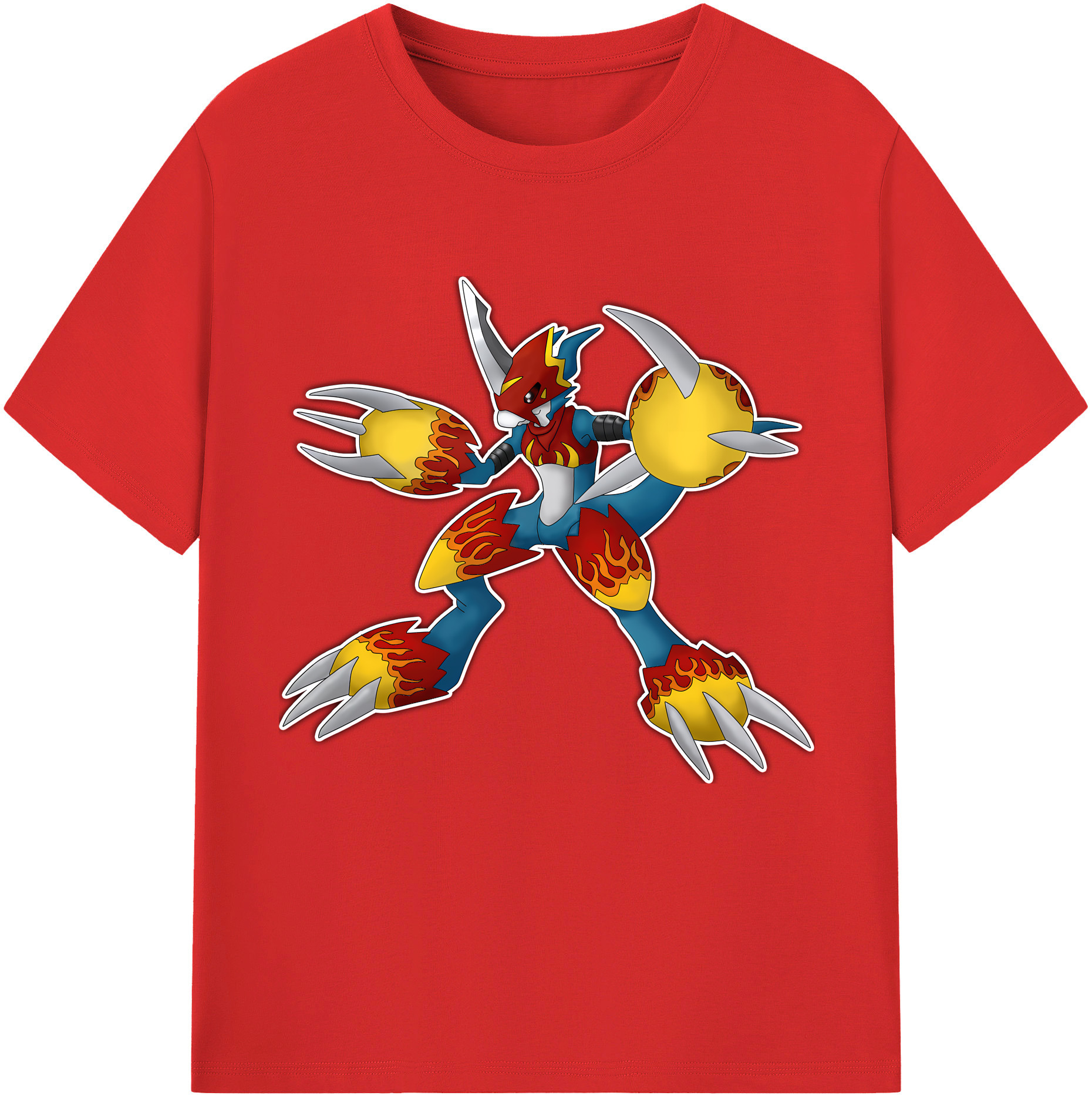 （画像用） Digimon デジタルモンスター/デジモン 綿100％半袖Tシャツ（フロントプリント）