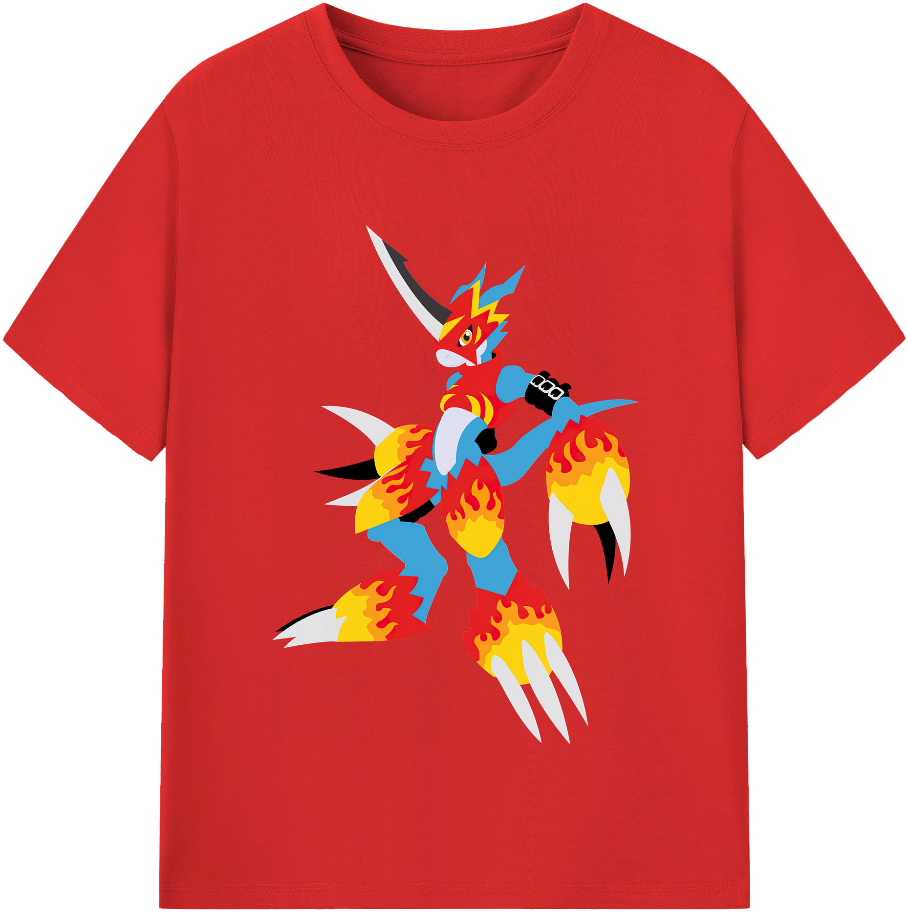 （画像用） Digimon デジタルモンスター/デジモン 綿100％半袖Tシャツ（フロントプリント）
