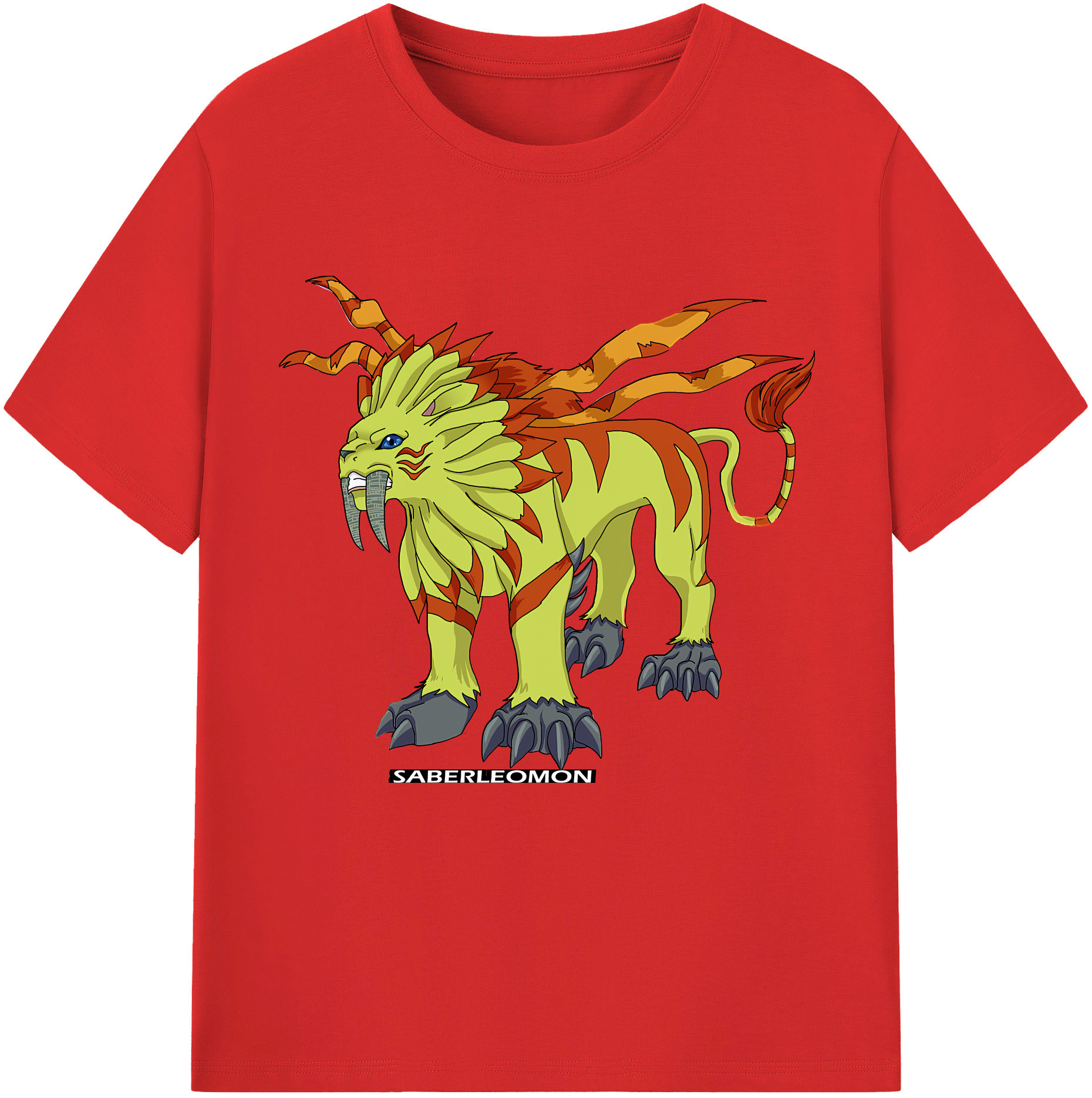 （画像用） Digimon デジタルモンスター/デジモン 綿100％半袖Tシャツ（フロントプリント）