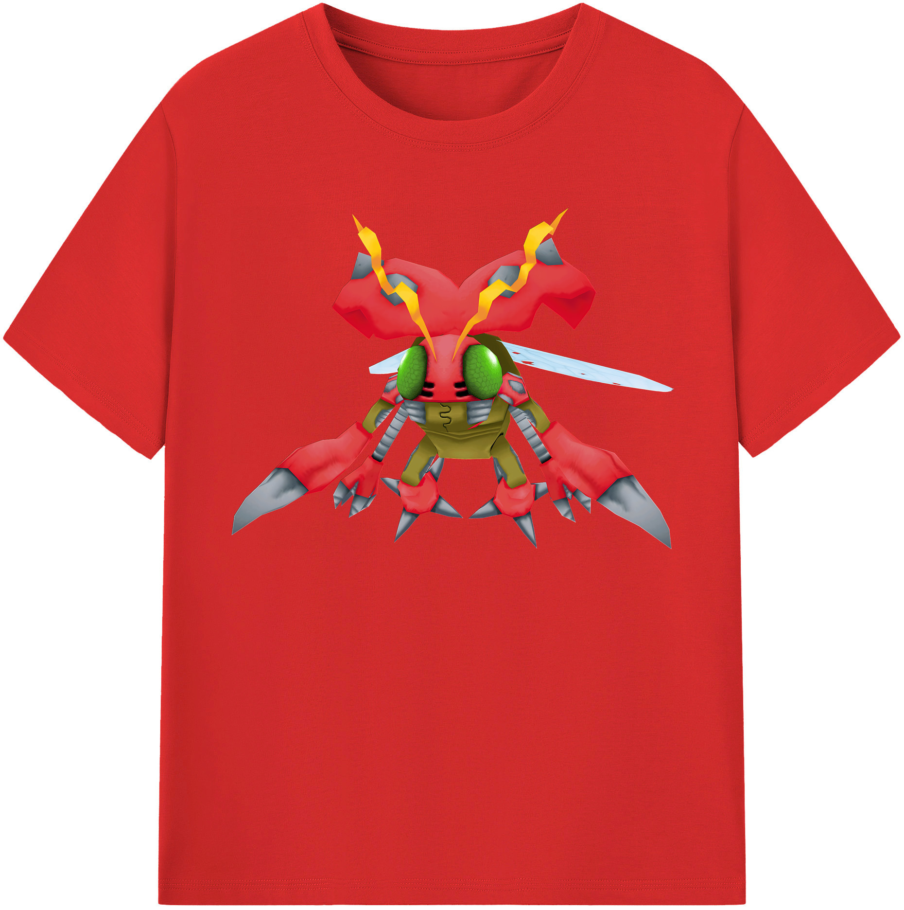 （画像用） Digimon デジタルモンスター/デジモン 綿100％半袖Tシャツ（フロントプリント）
