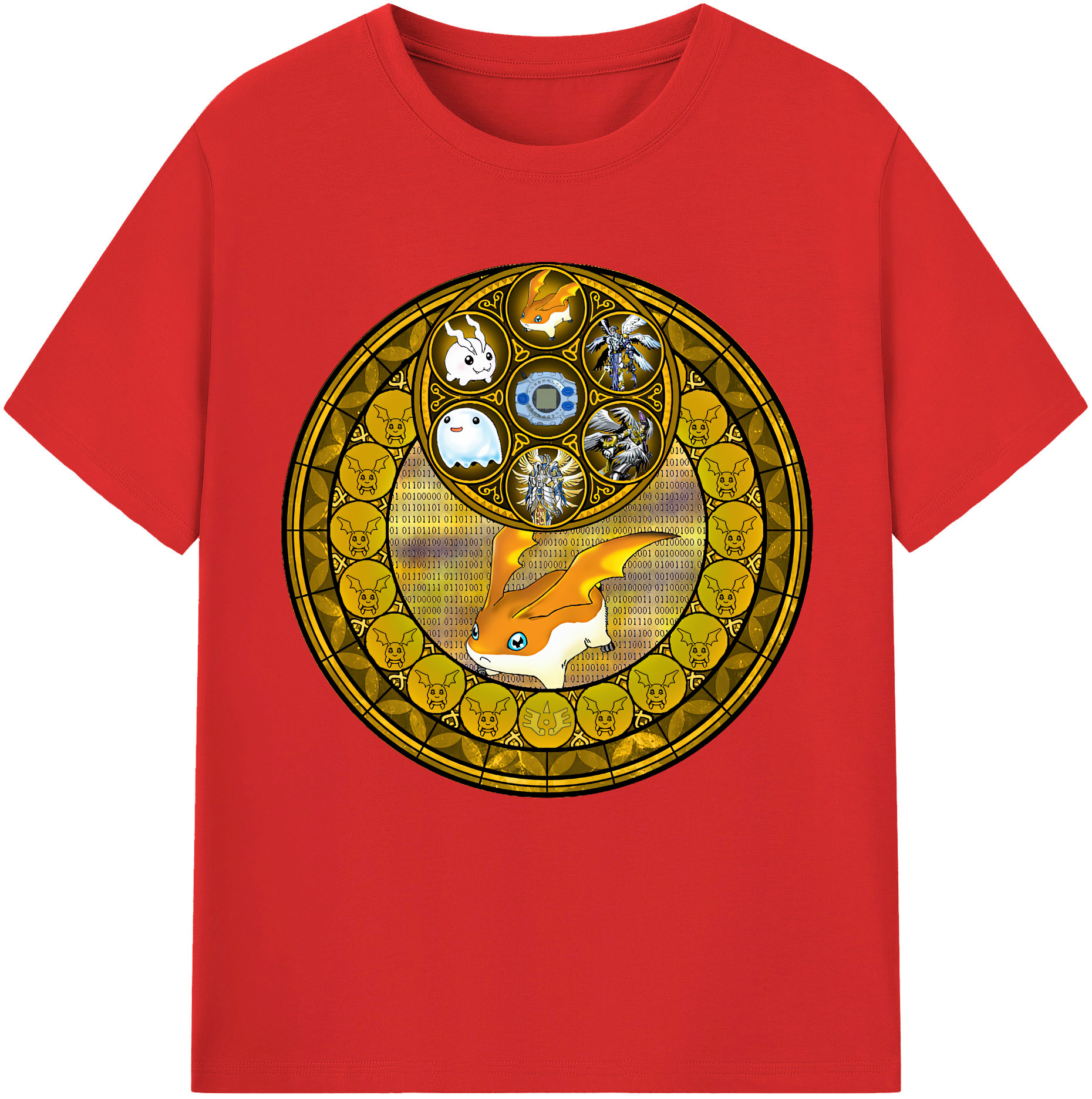 （画像用） Digimon デジタルモンスター/デジモン 綿100％半袖Tシャツ（フロントプリント）