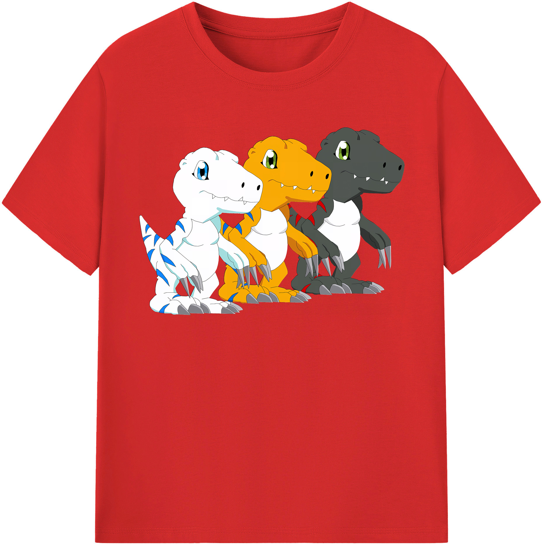 （画像用） Digimon デジタルモンスター/デジモン 綿100％半袖Tシャツ（フロントプリント）