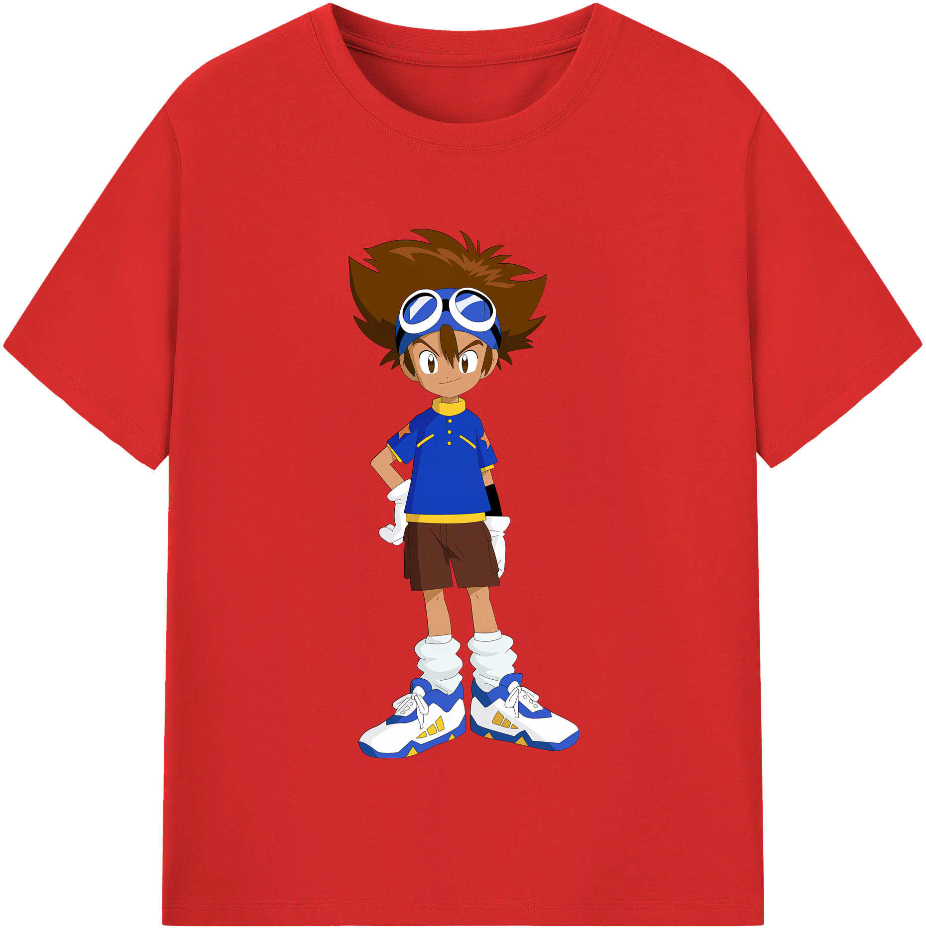 （画像用） Digimon デジタルモンスター/デジモン 綿100％半袖Tシャツ（フロントプリント）