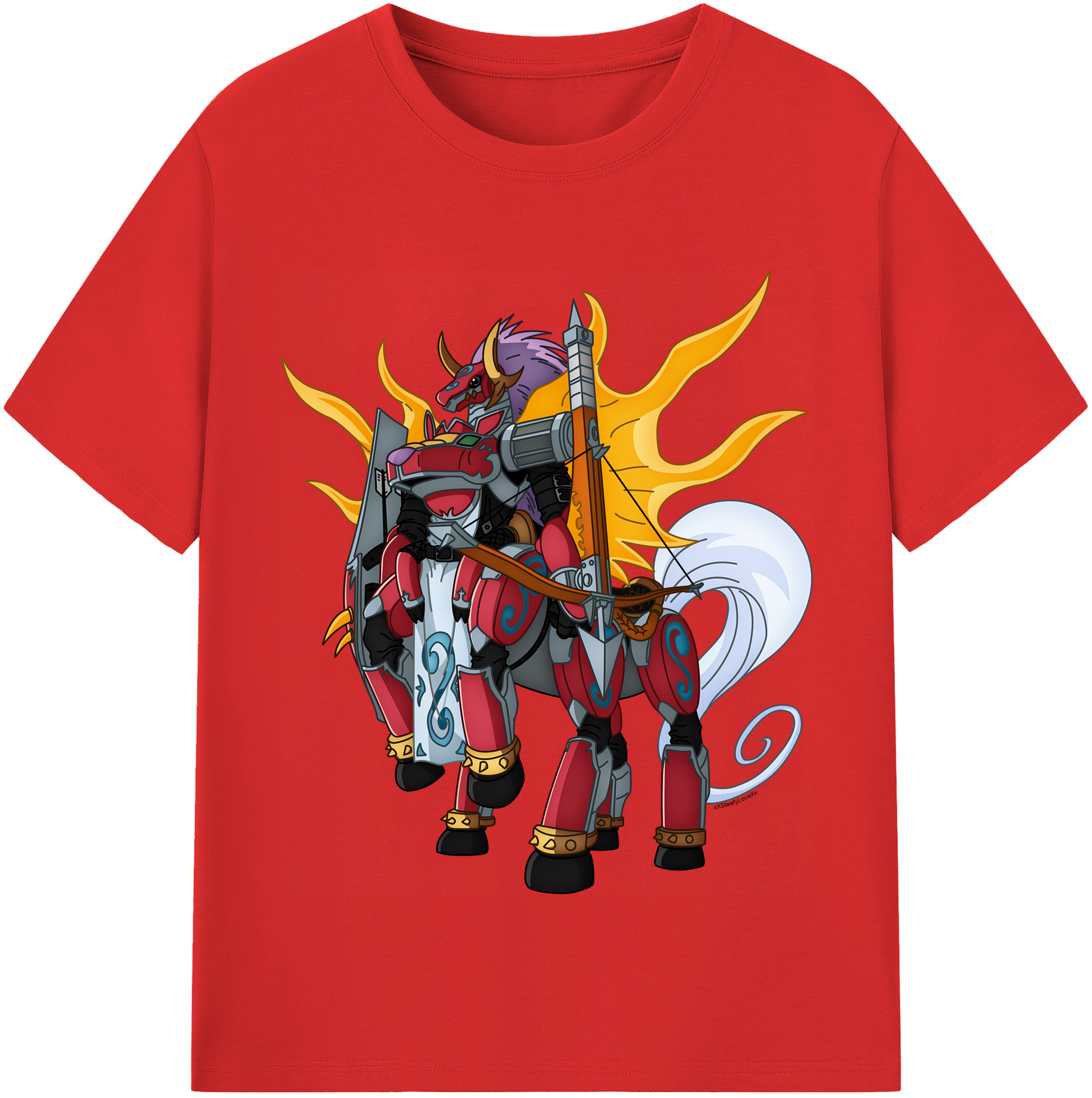 （画像用） Digimon デジタルモンスター/デジモン 綿100％半袖Tシャツ（フロントプリント）