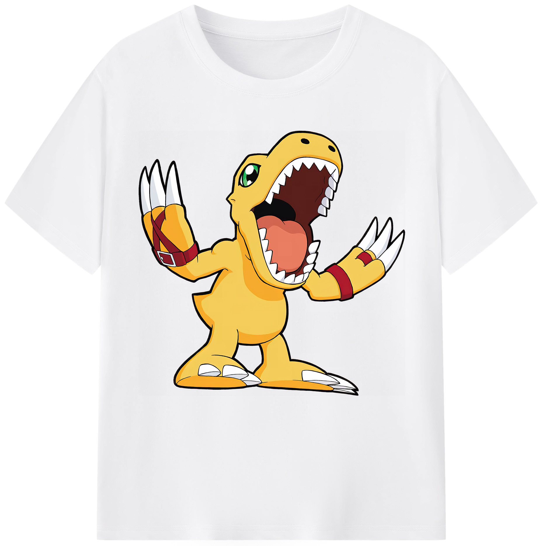（画像用） Digimon デジタルモンスター/デジモン 綿100％半袖Tシャツ（フロントプリント）