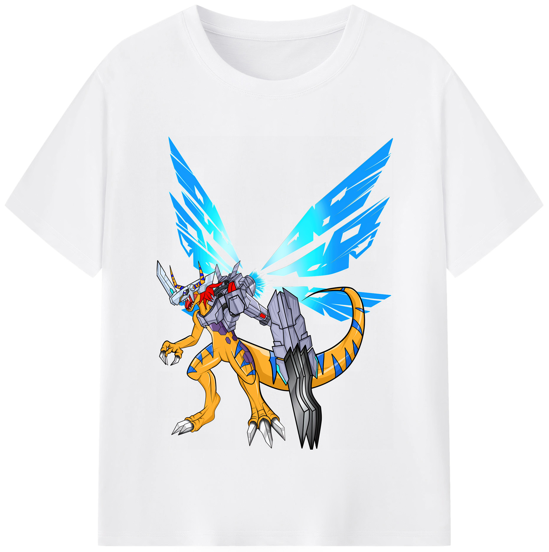 （画像用） Digimon デジタルモンスター/デジモン 綿100％半袖Tシャツ（フロントプリント）