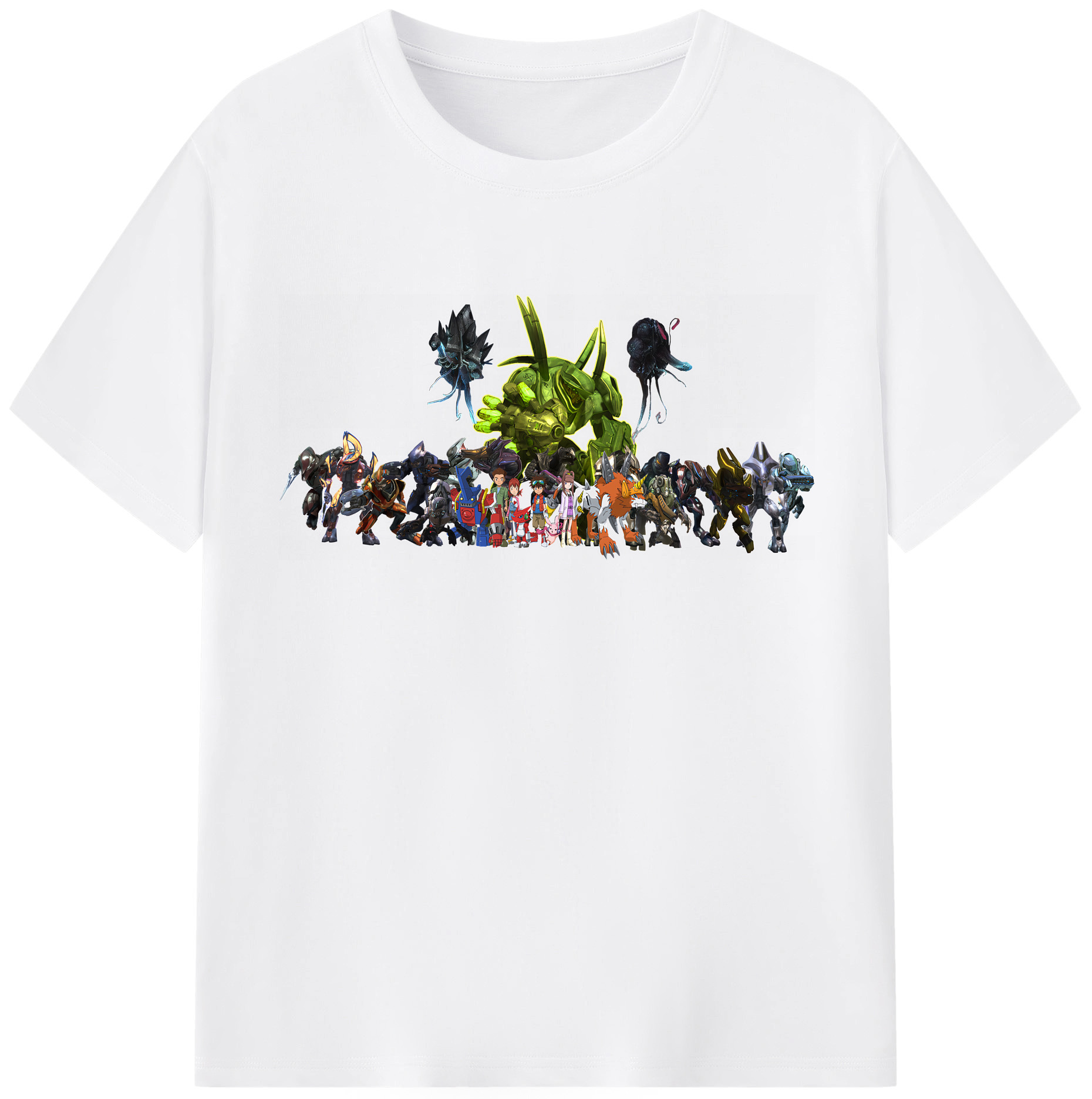 （画像用） Digimon デジタルモンスター/デジモン 綿100％半袖Tシャツ（フロントプリント）