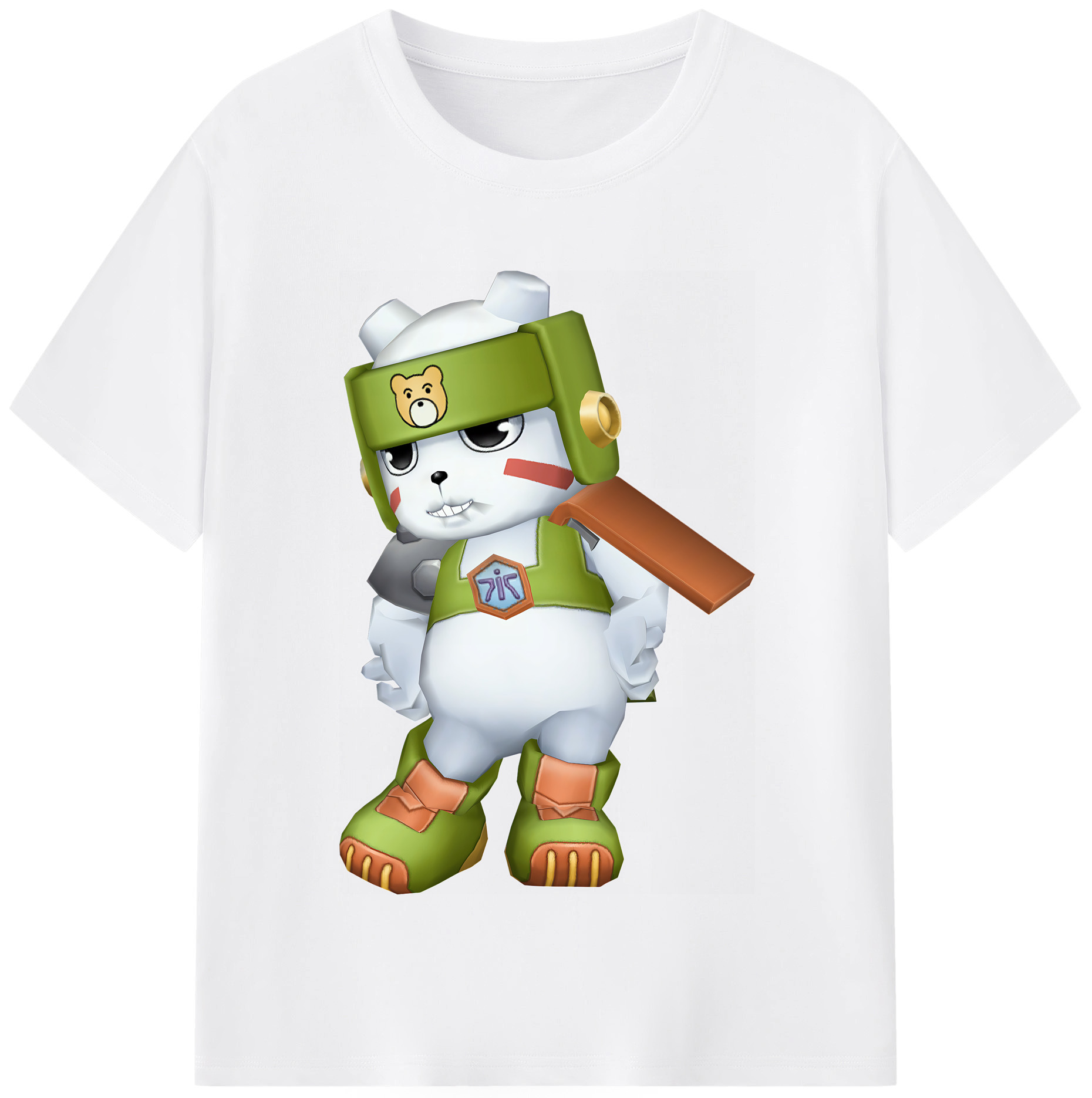 （画像用） Digimon デジタルモンスター/デジモン 綿100％半袖Tシャツ（フロントプリント）