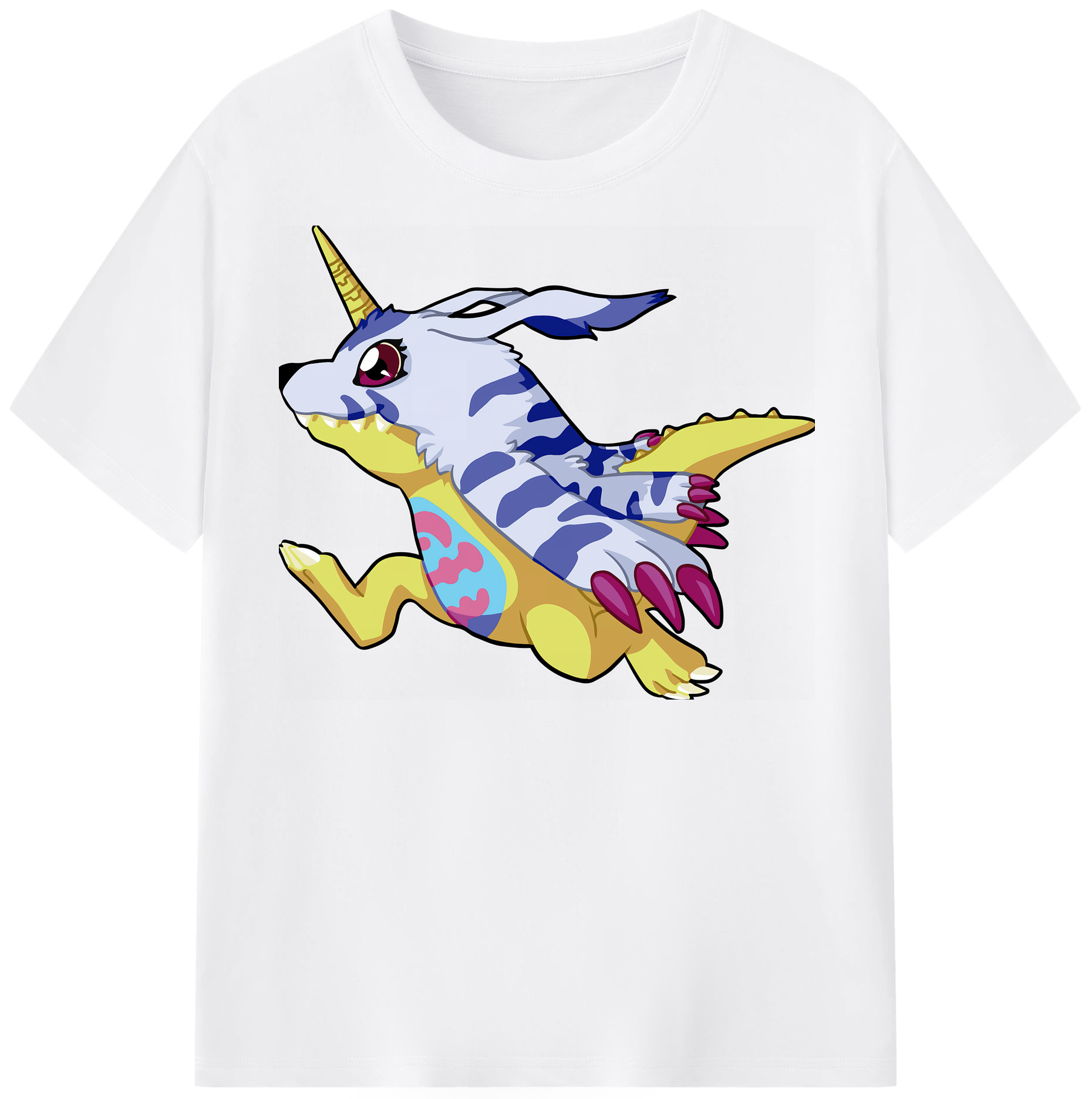 （画像用） Digimon デジタルモンスター/デジモン 綿100％半袖Tシャツ（フロントプリント）