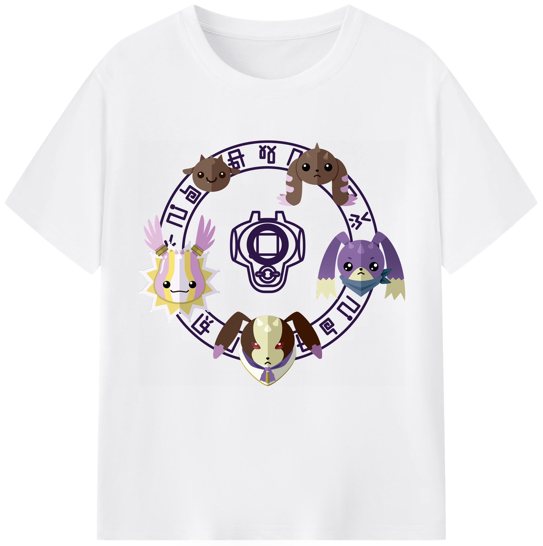 （画像用） Digimon デジタルモンスター/デジモン 綿100％半袖Tシャツ（フロントプリント）