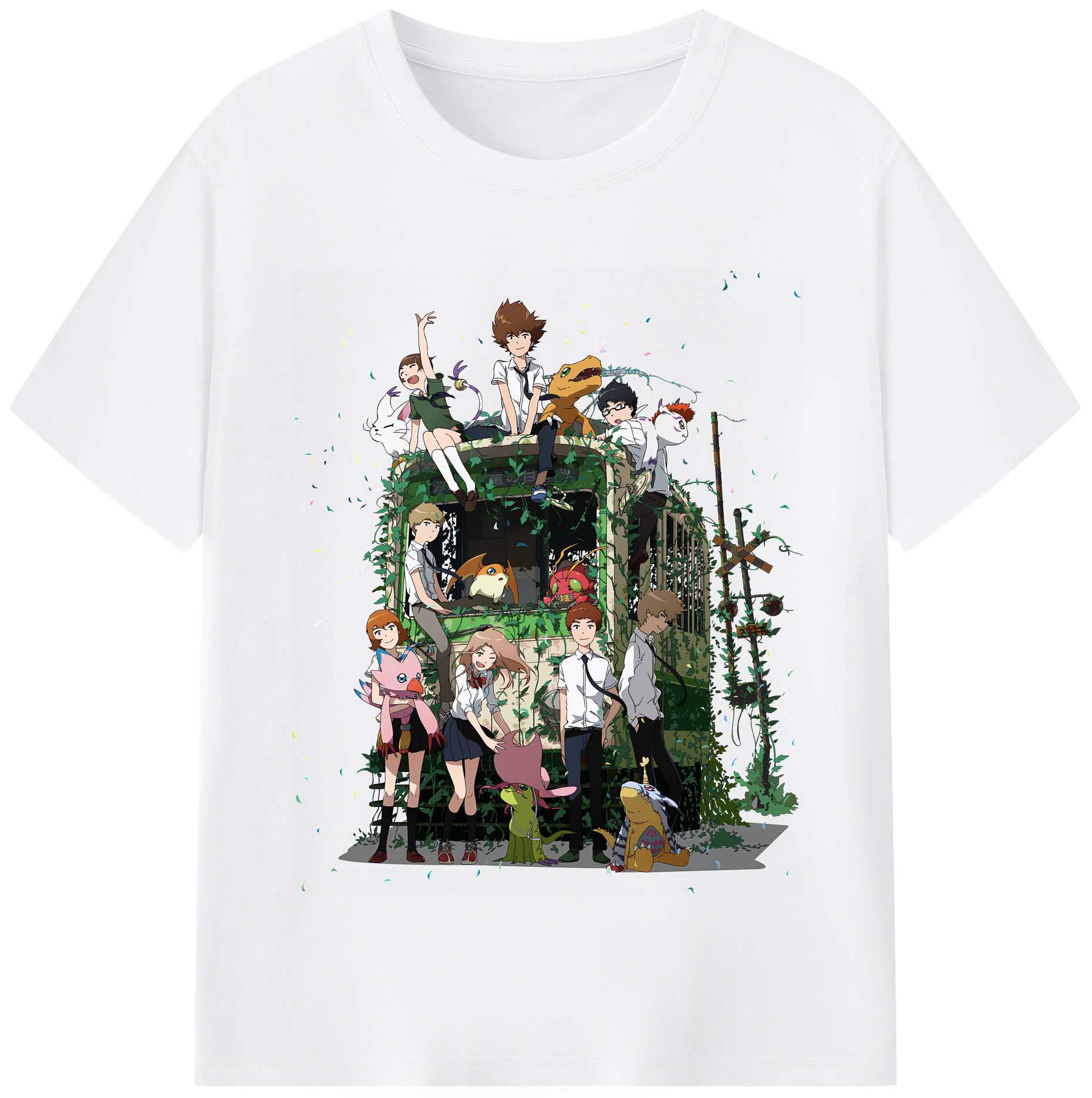 （画像用） Digimon デジタルモンスター/デジモン 綿100％半袖Tシャツ（フロントプリント）