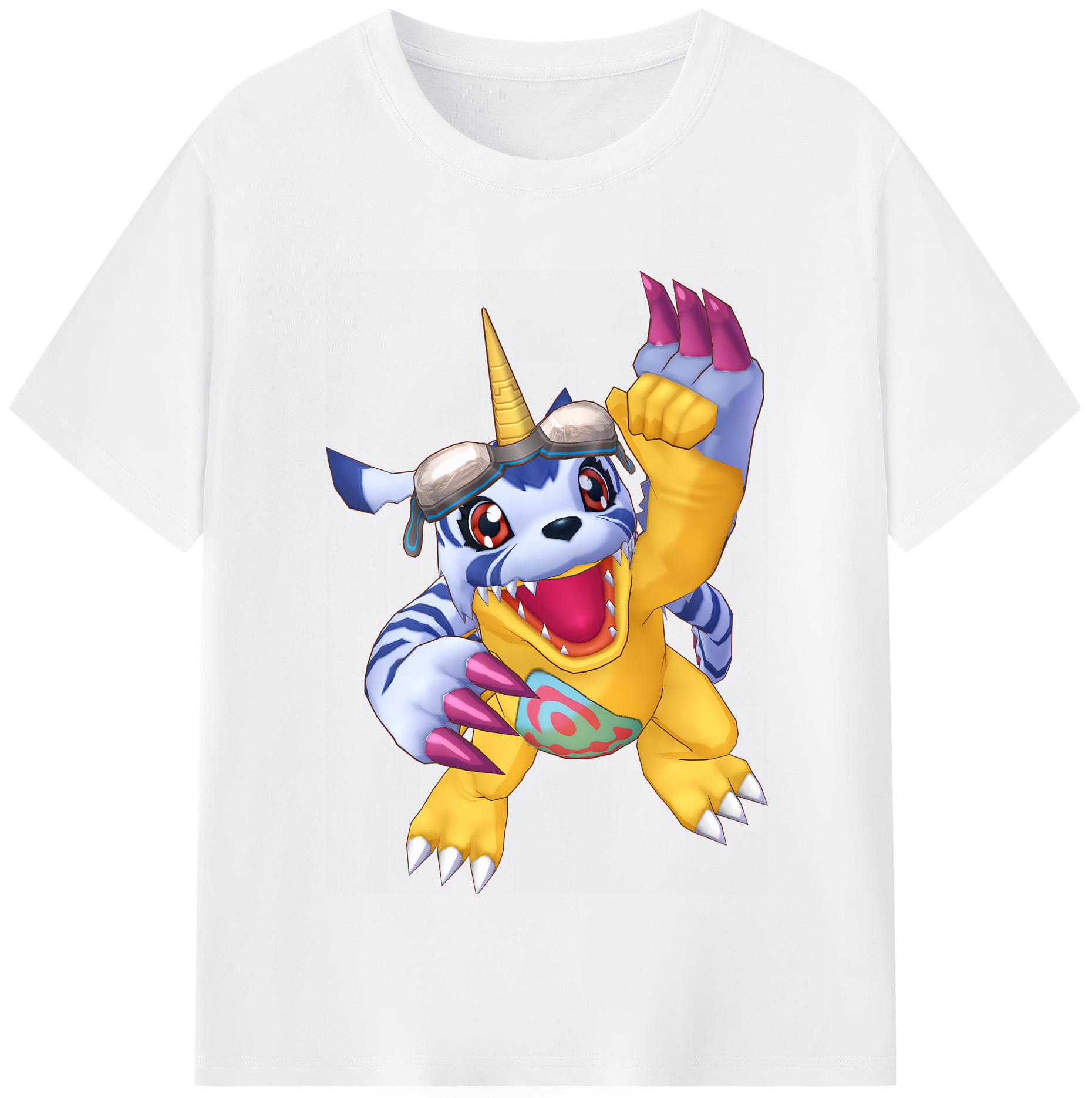 （画像用） Digimon デジタルモンスター/デジモン 綿100％半袖Tシャツ（フロントプリント）