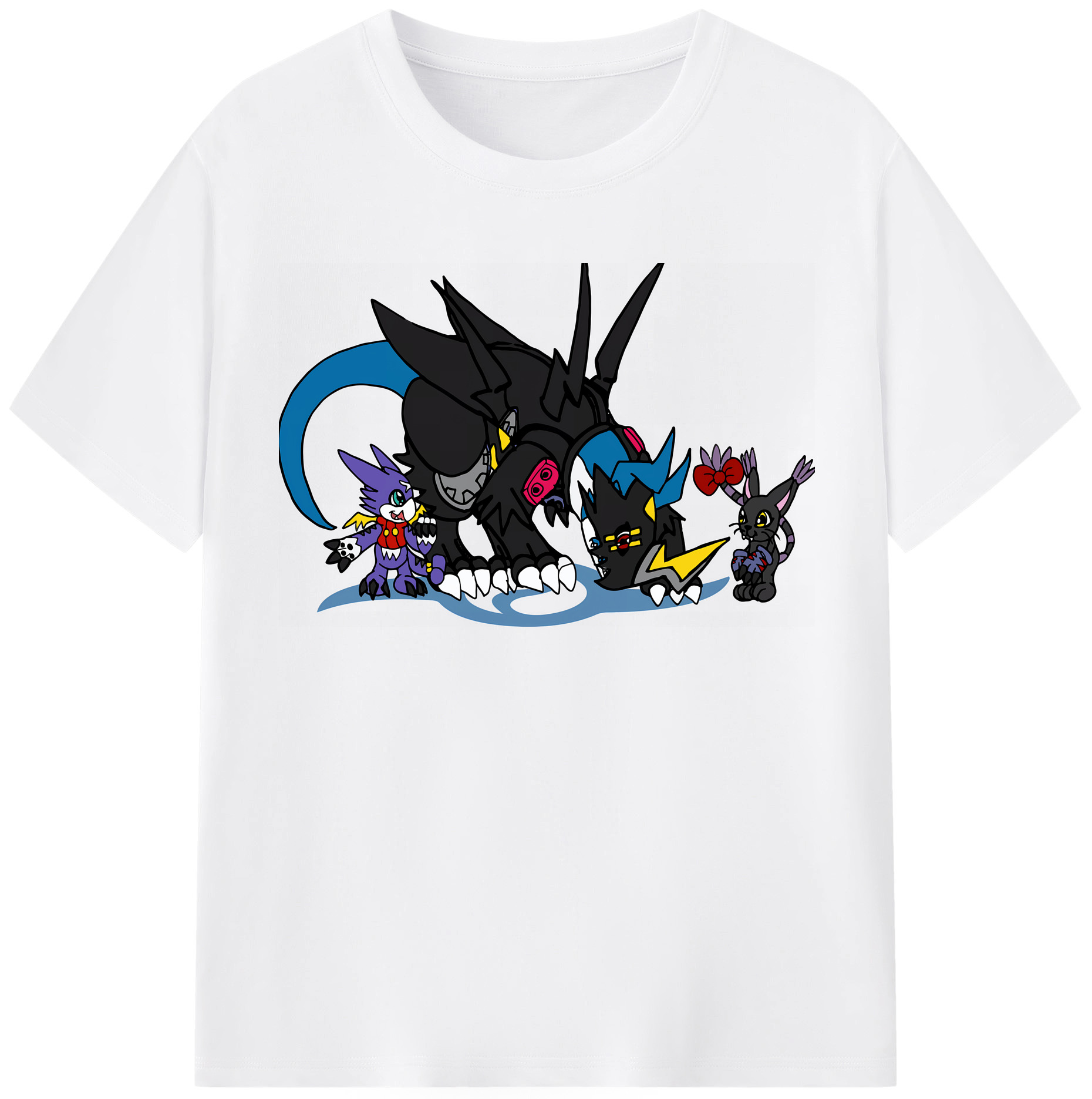 （画像用） Digimon デジタルモンスター/デジモン 綿100％半袖Tシャツ（フロントプリント）