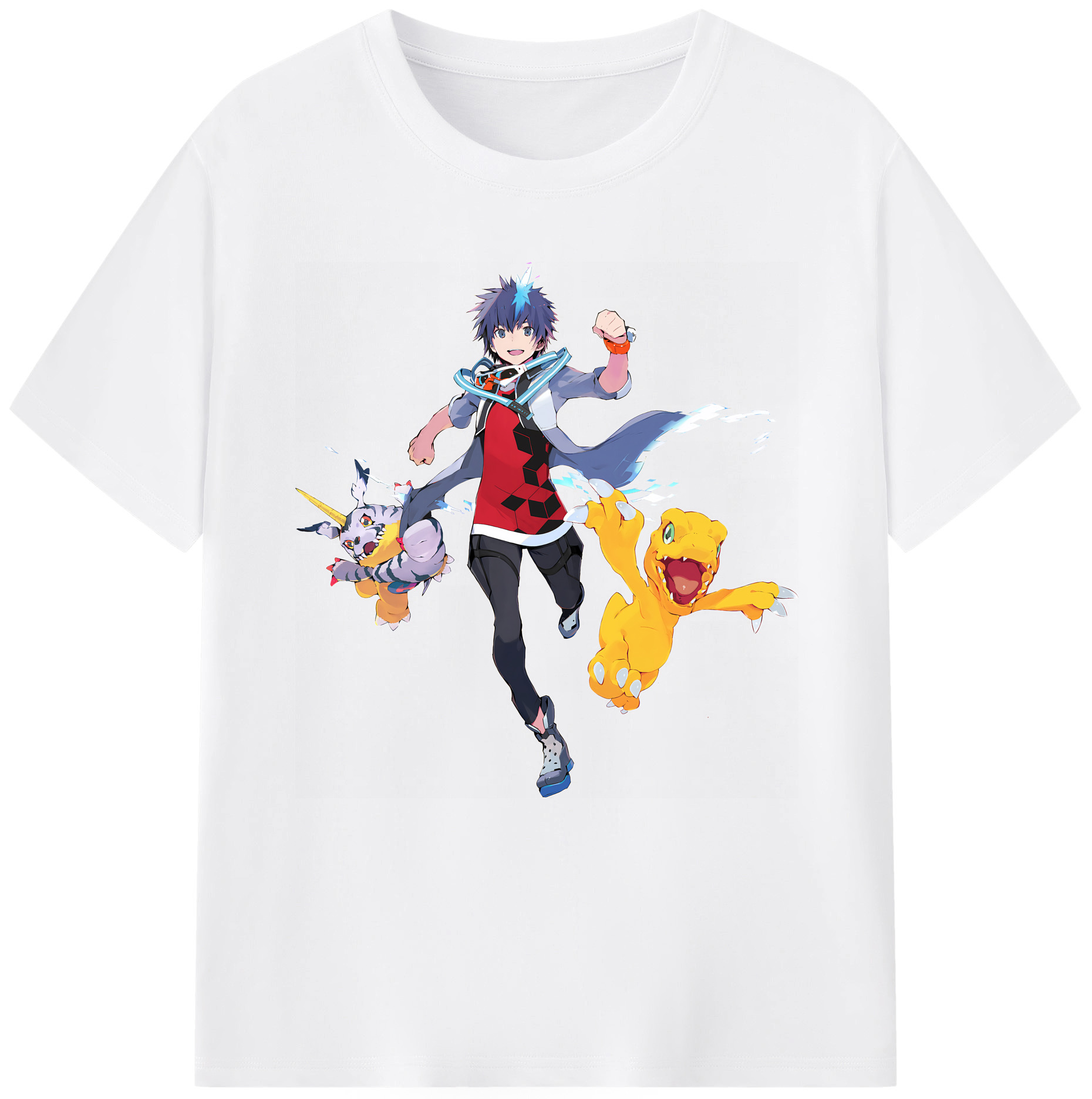 （画像用） Digimon デジタルモンスター/デジモン 綿100％半袖Tシャツ（フロントプリント）