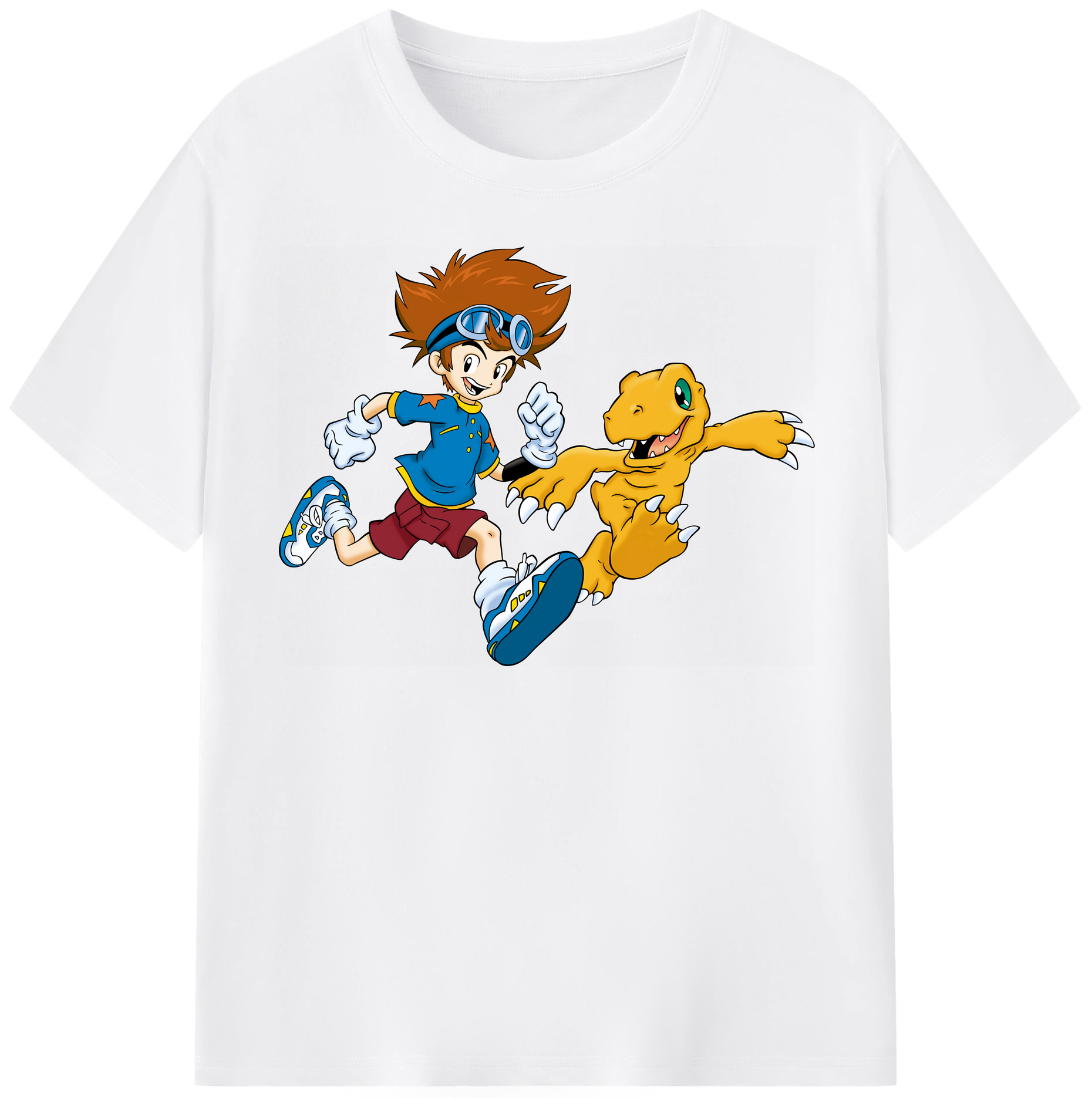 （画像用） Digimon デジタルモンスター/デジモン 綿100％半袖Tシャツ（フロントプリント）