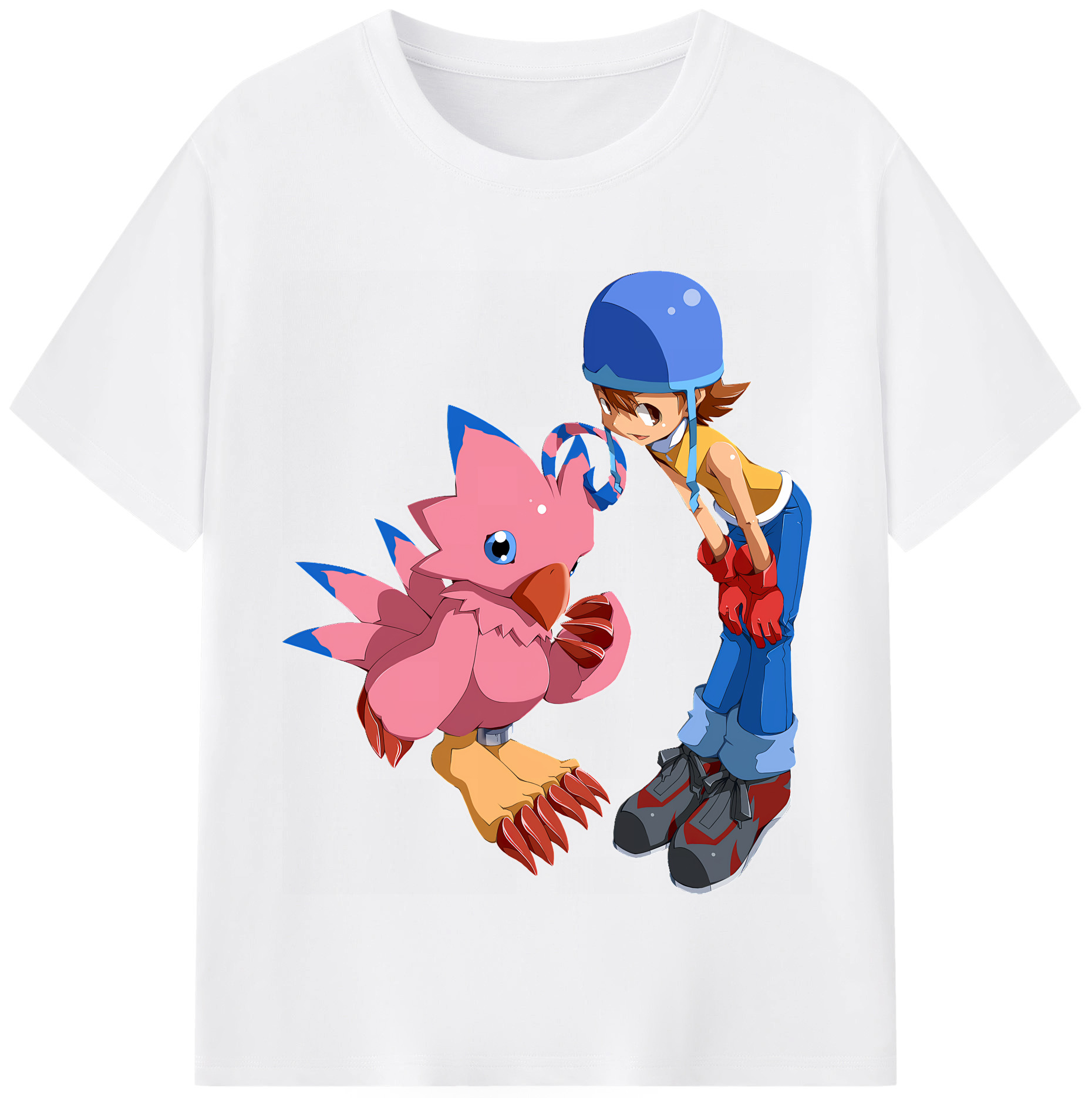 （画像用） Digimon デジタルモンスター/デジモン 綿100％半袖Tシャツ（フロントプリント）