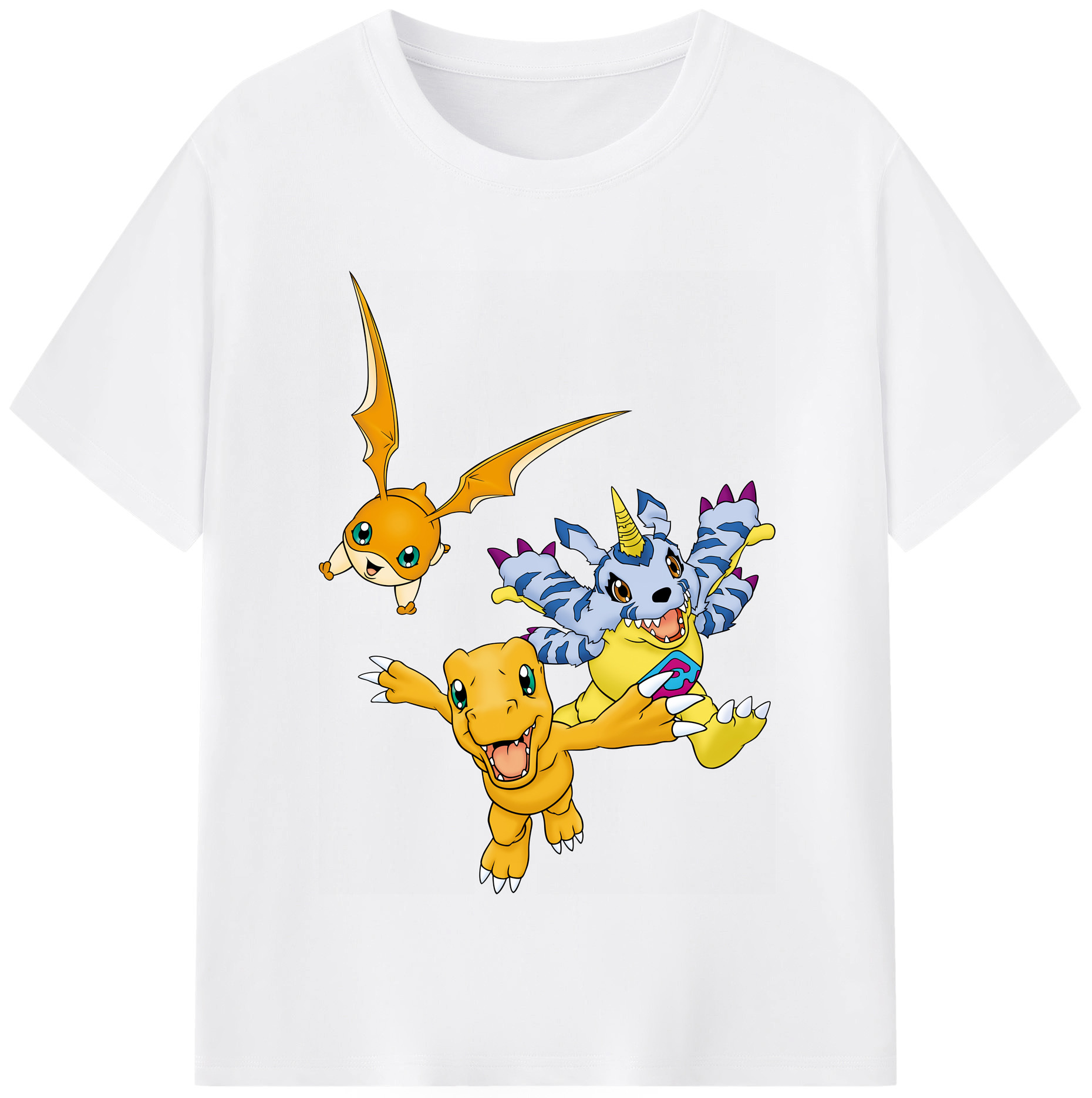 （画像用） Digimon デジタルモンスター/デジモン 綿100％半袖Tシャツ（フロントプリント）
