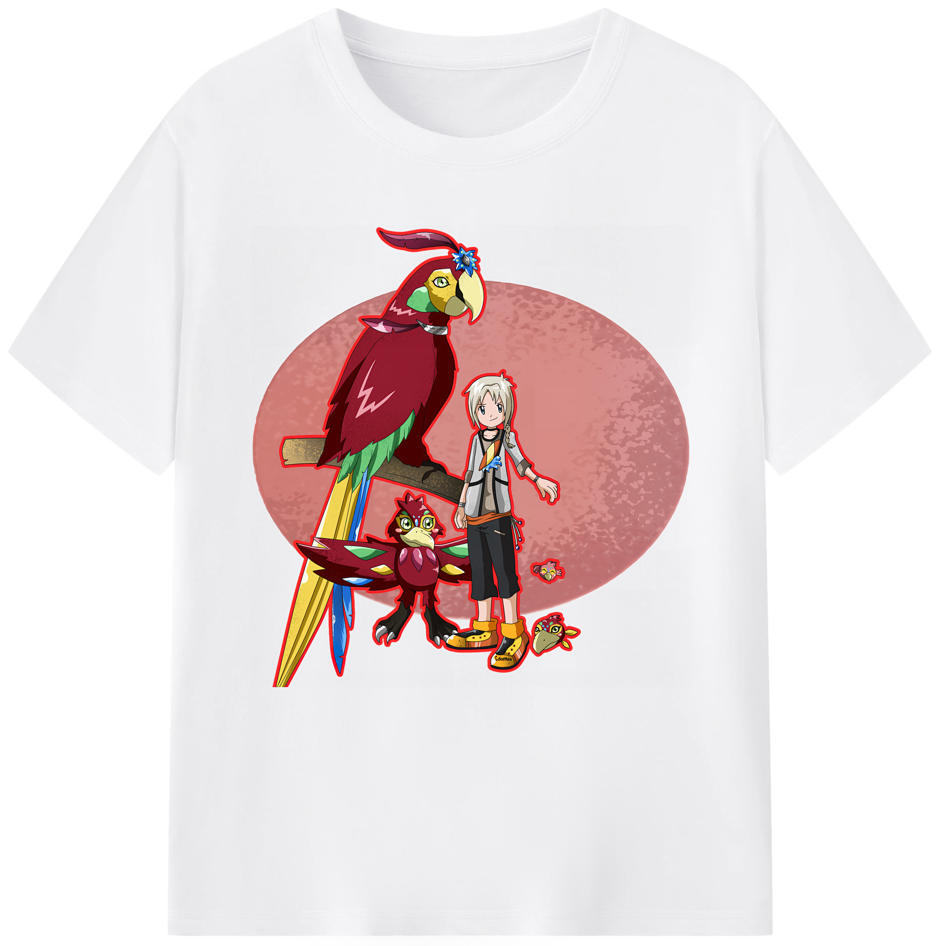 （画像用） Digimon デジタルモンスター/デジモン 綿100％半袖Tシャツ（フロントプリント）