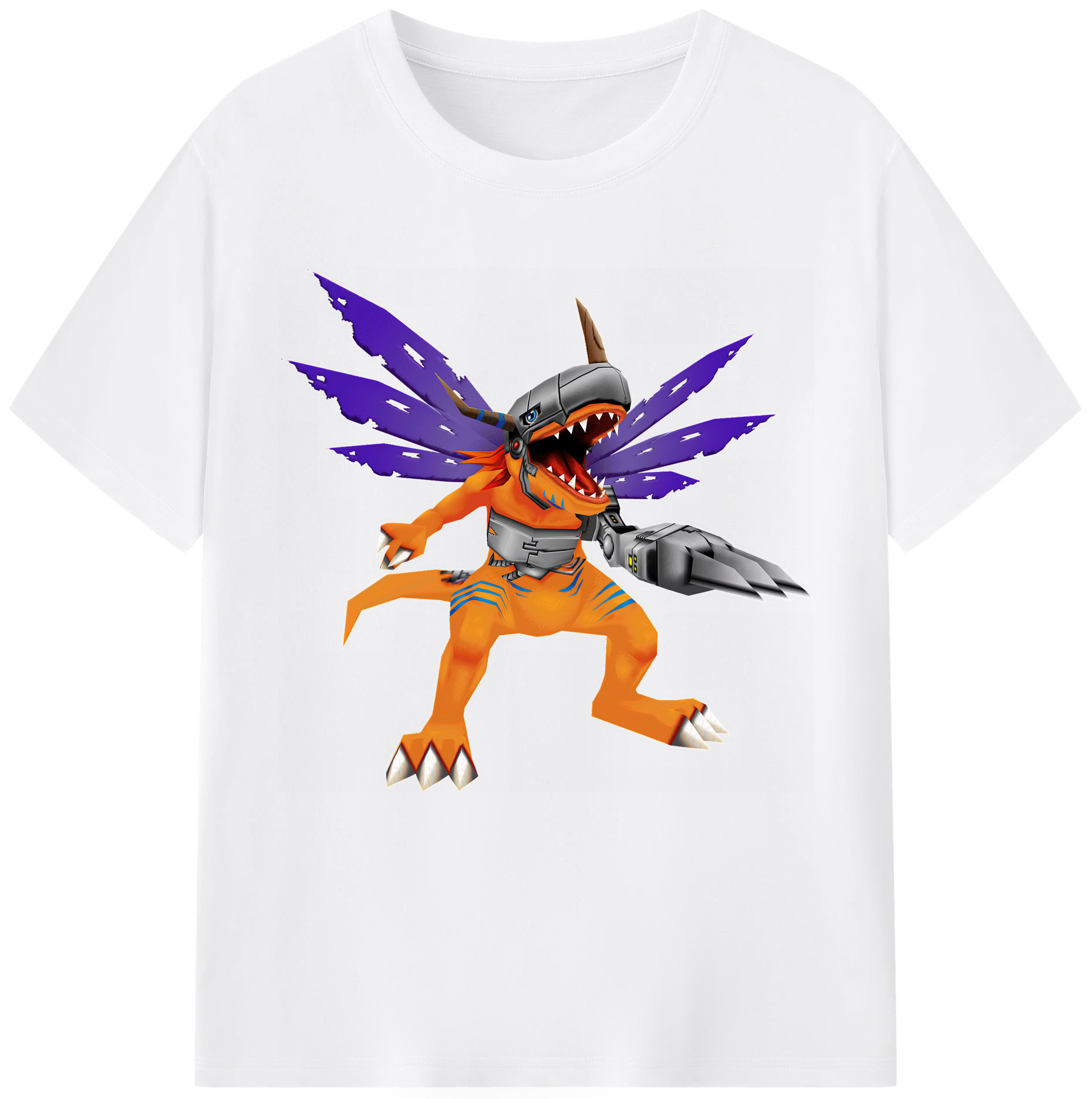 （画像用） Digimon デジタルモンスター/デジモン 綿100％半袖Tシャツ（フロントプリント）