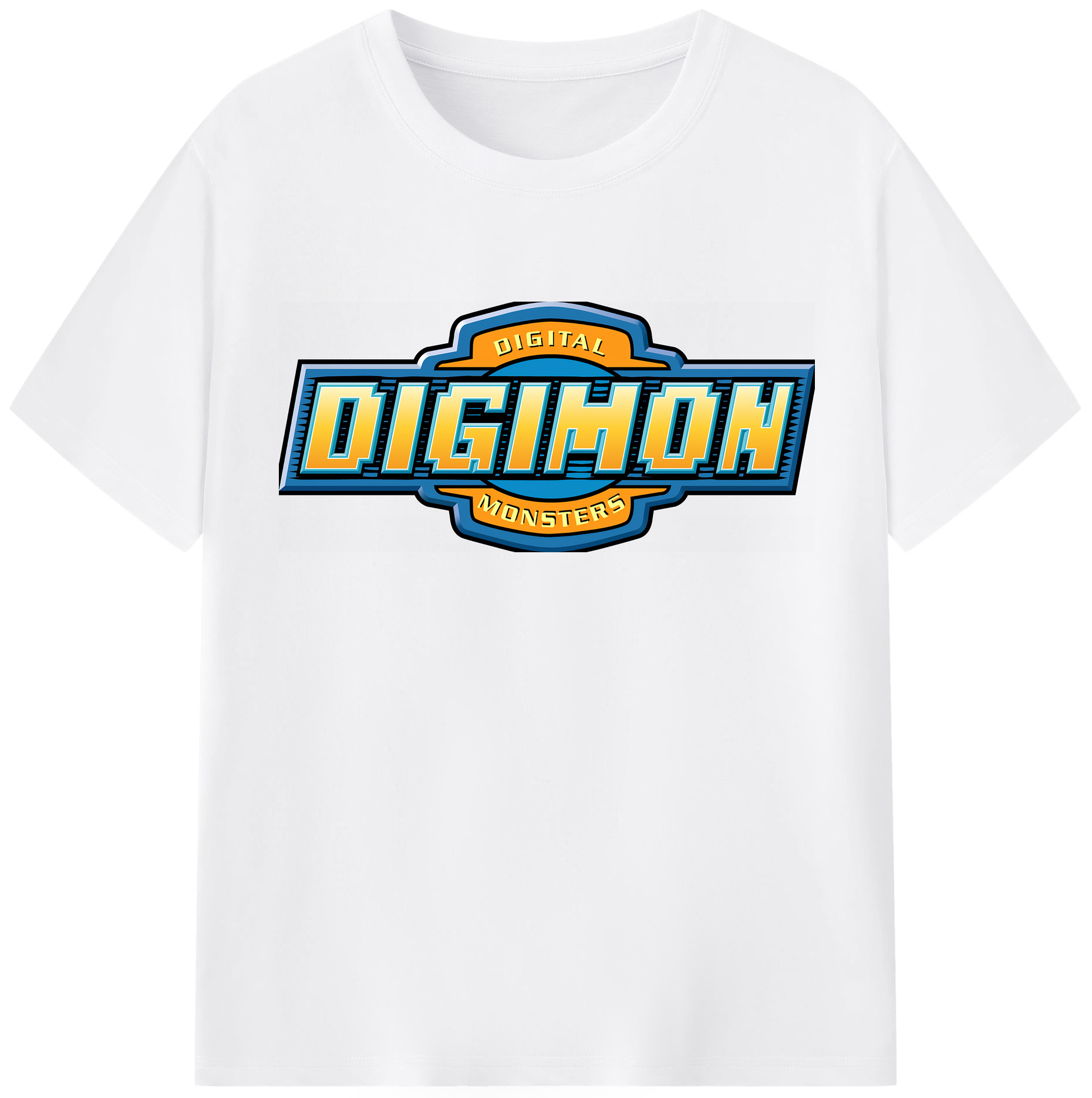 （画像用） Digimon デジタルモンスター/デジモン 綿100％半袖Tシャツ（フロントプリント）