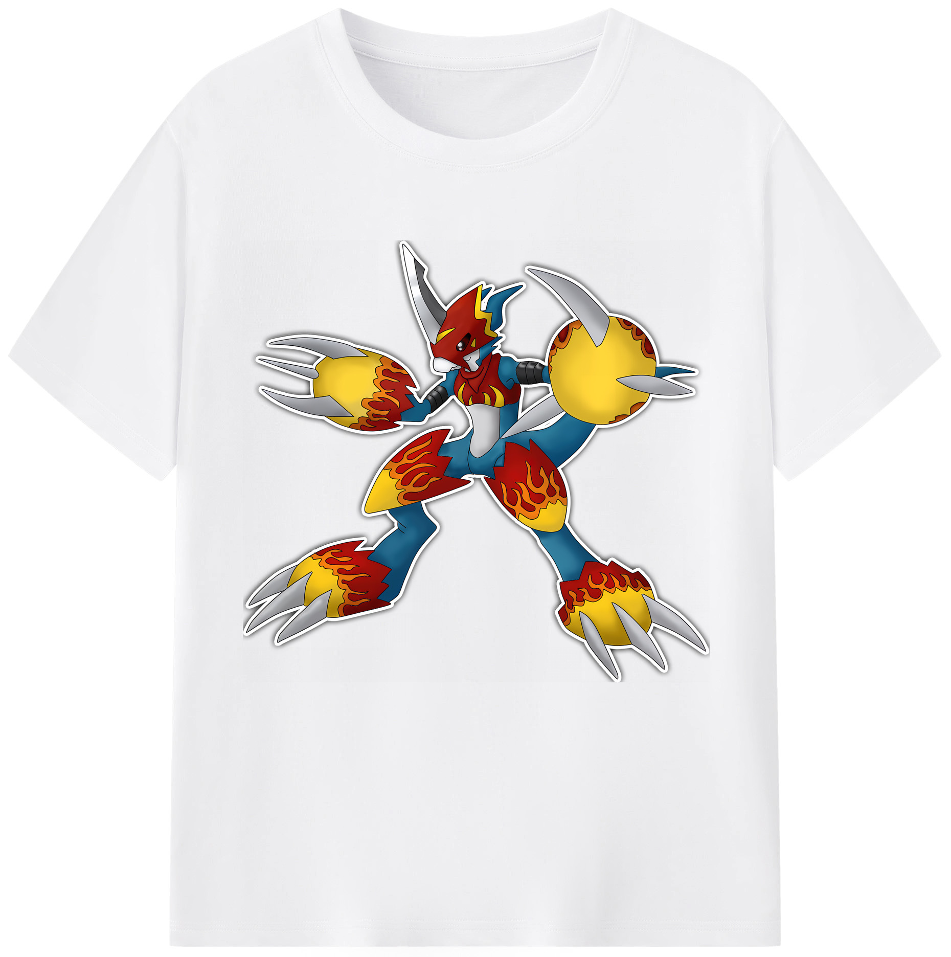 （画像用） Digimon デジタルモンスター/デジモン 綿100％半袖Tシャツ（フロントプリント）