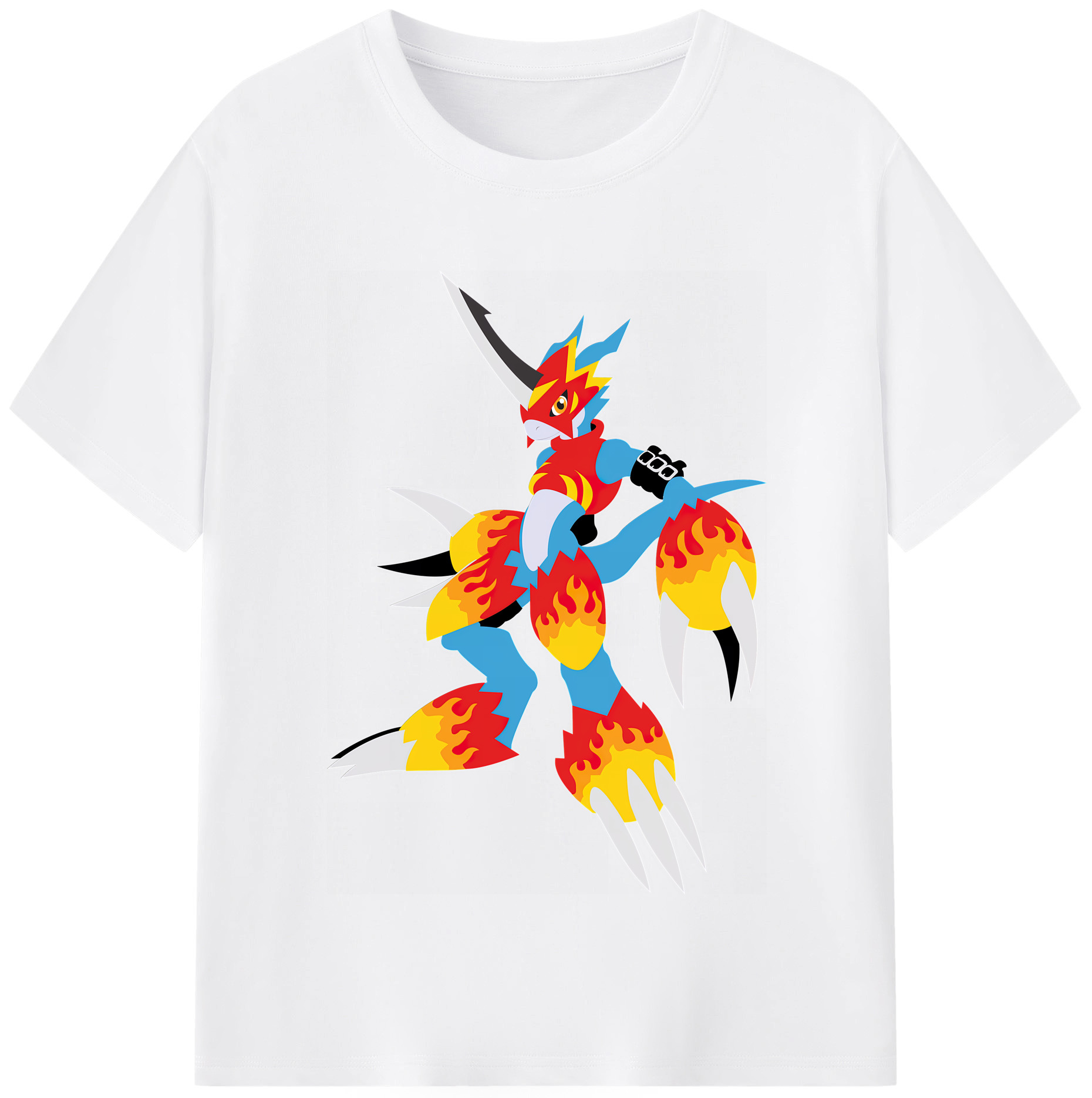 （画像用） Digimon デジタルモンスター/デジモン 綿100％半袖Tシャツ（フロントプリント）