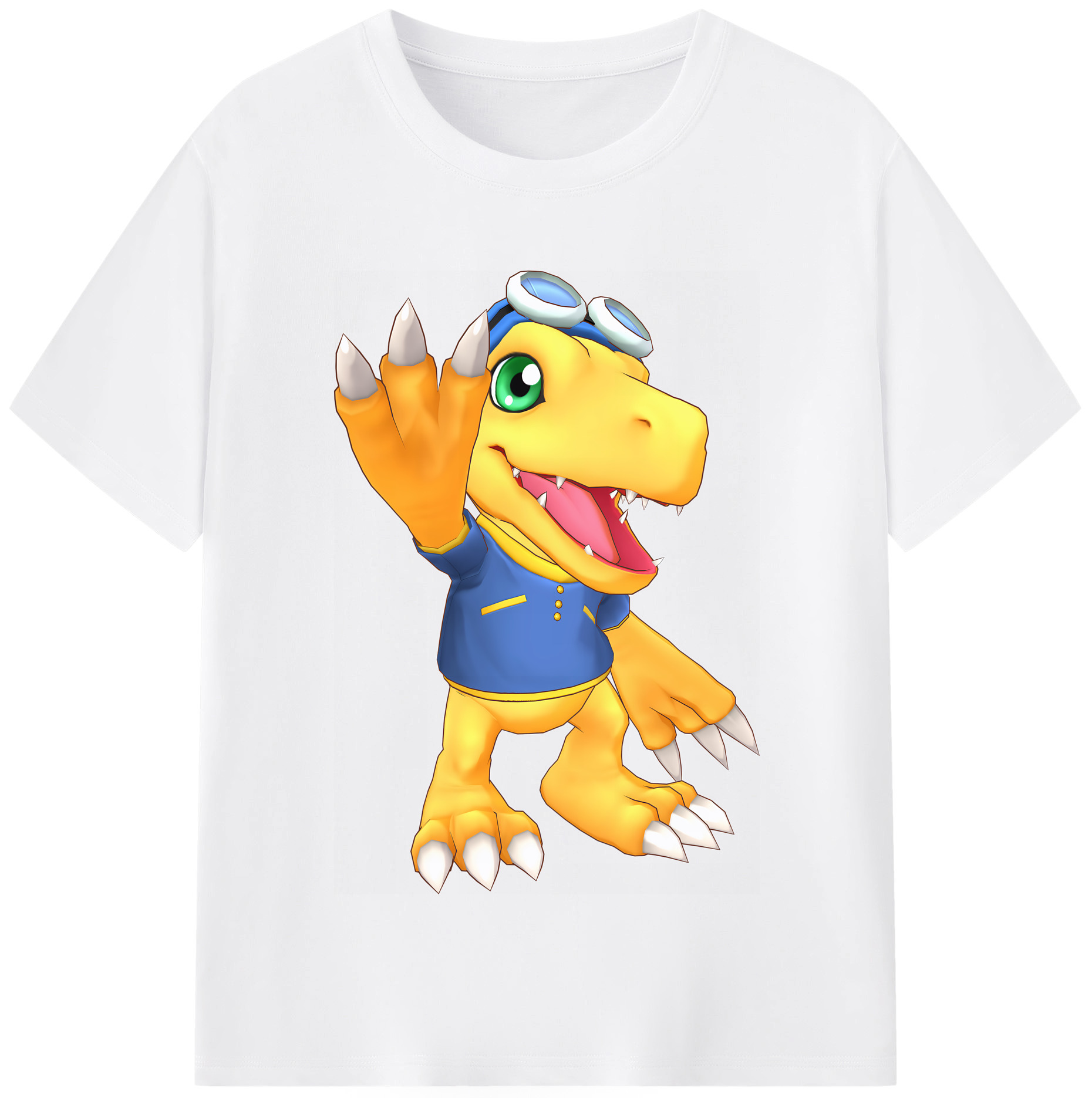 （画像用） Digimon デジタルモンスター/デジモン 綿100％半袖Tシャツ（フロントプリント）