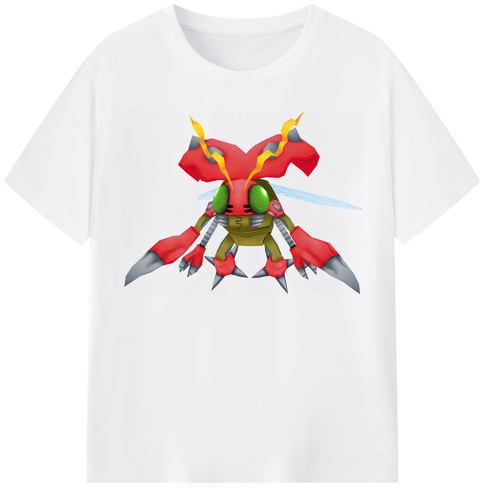 （画像用） Digimon デジタルモンスター/デジモン 綿100％半袖Tシャツ（フロントプリント）