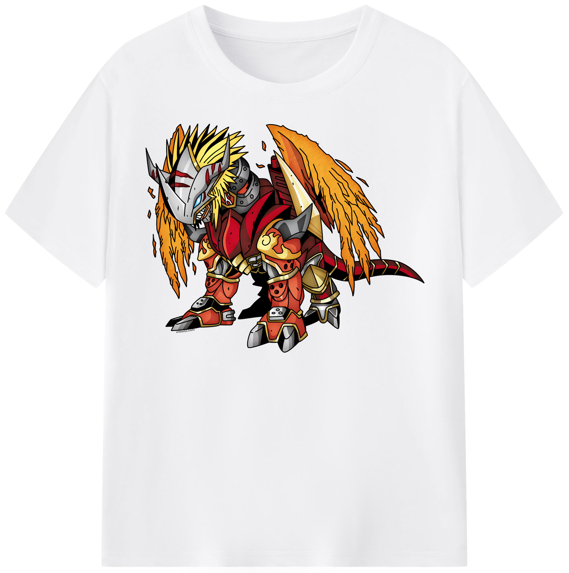 （画像用） Digimon デジタルモンスター/デジモン 綿100％半袖Tシャツ（フロントプリント）
