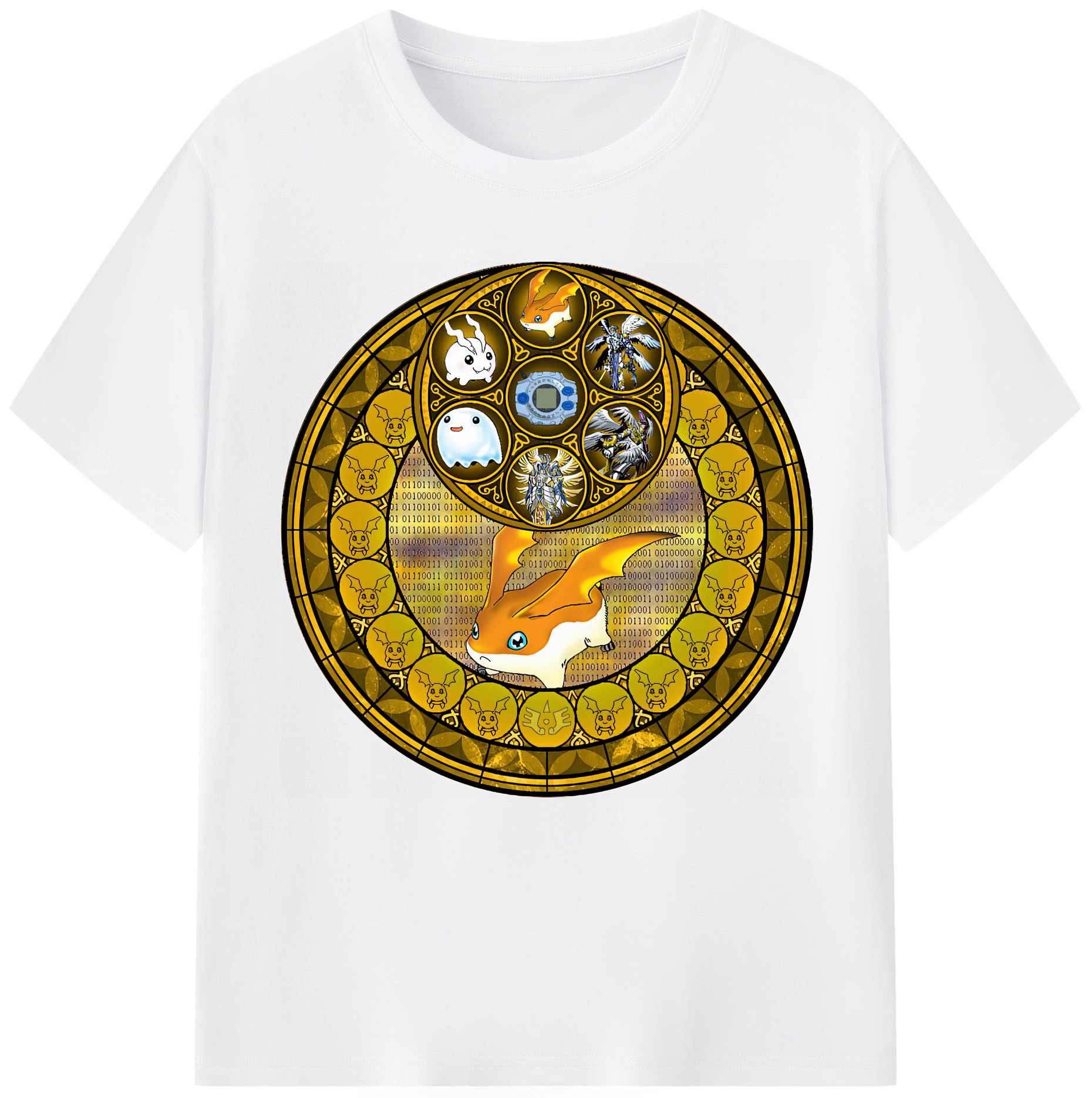 （画像用） Digimon デジタルモンスター/デジモン 綿100％半袖Tシャツ（フロントプリント）