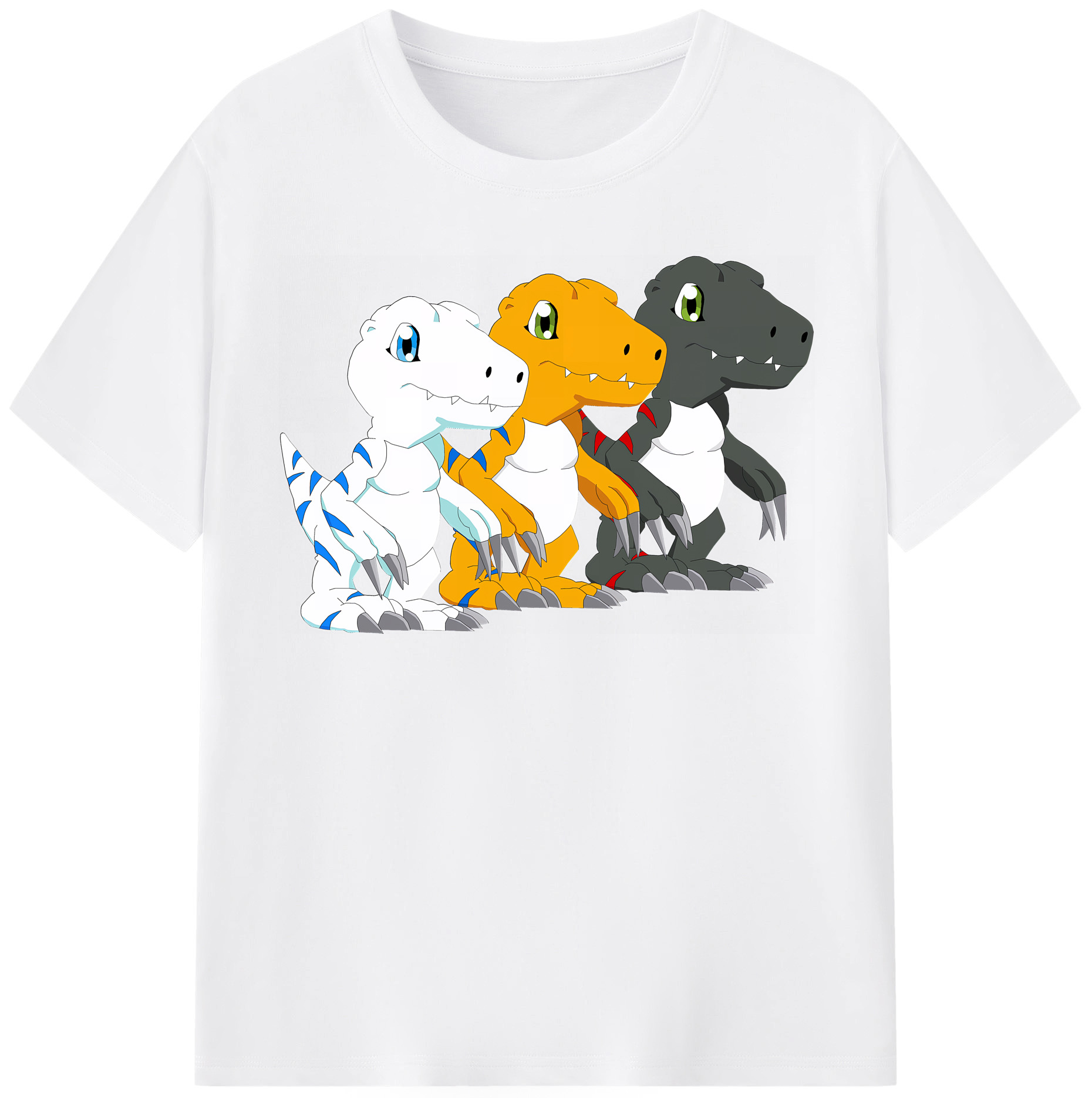 （画像用） Digimon デジタルモンスター/デジモン 綿100％半袖Tシャツ（フロントプリント）