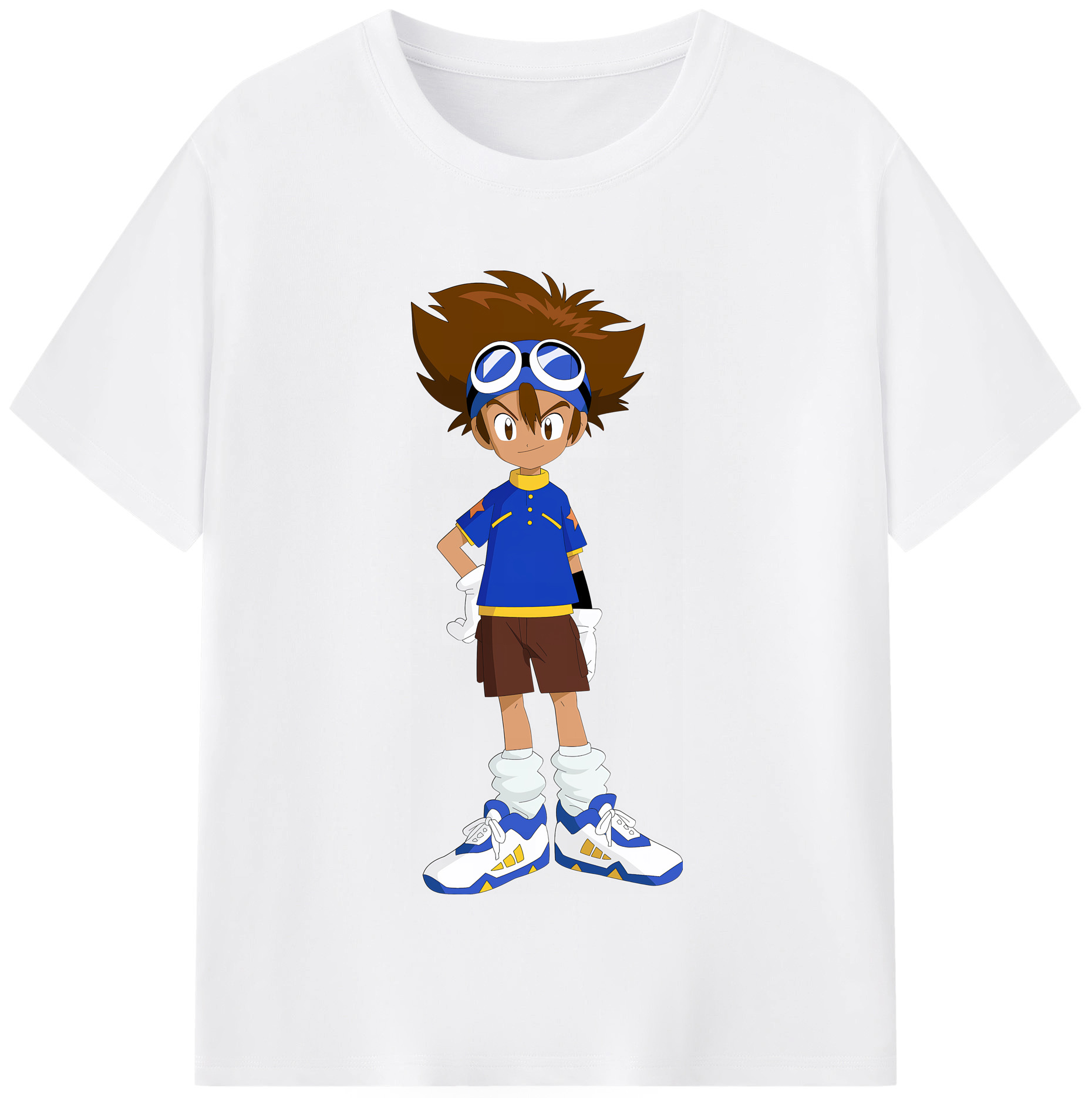 （画像用） Digimon デジタルモンスター/デジモン 綿100％半袖Tシャツ（フロントプリント）