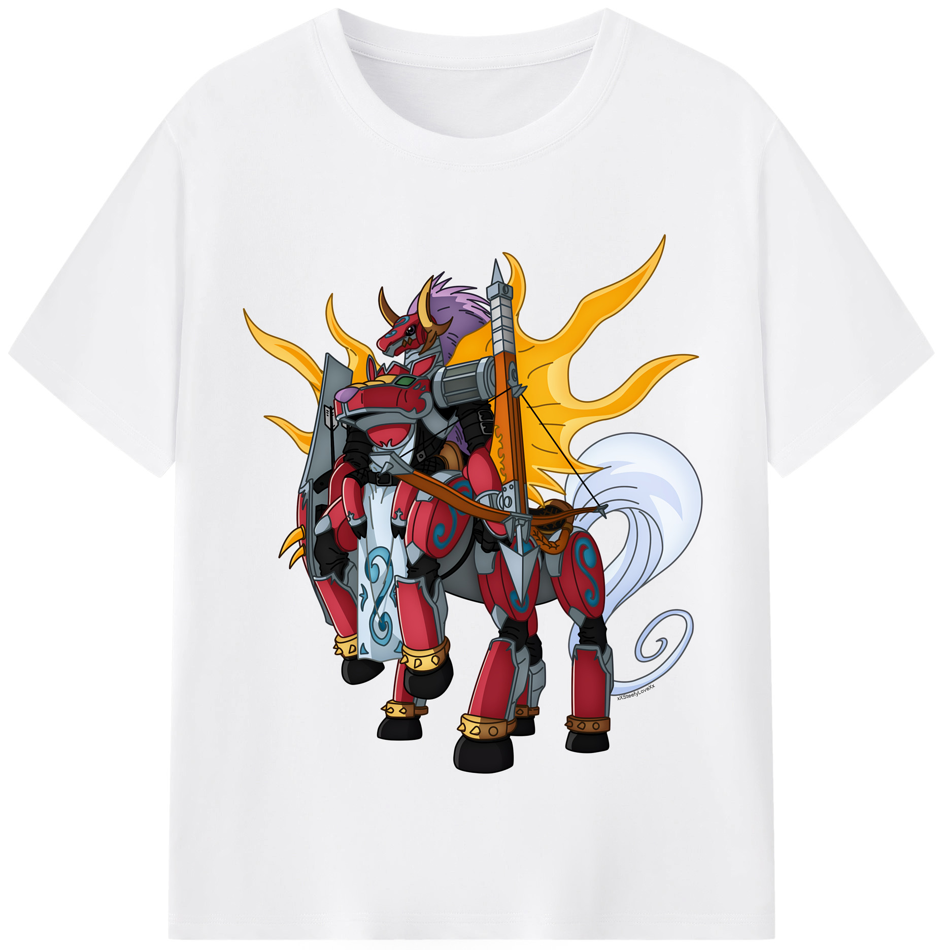 （画像用） Digimon デジタルモンスター/デジモン 綿100％半袖Tシャツ（フロントプリント）