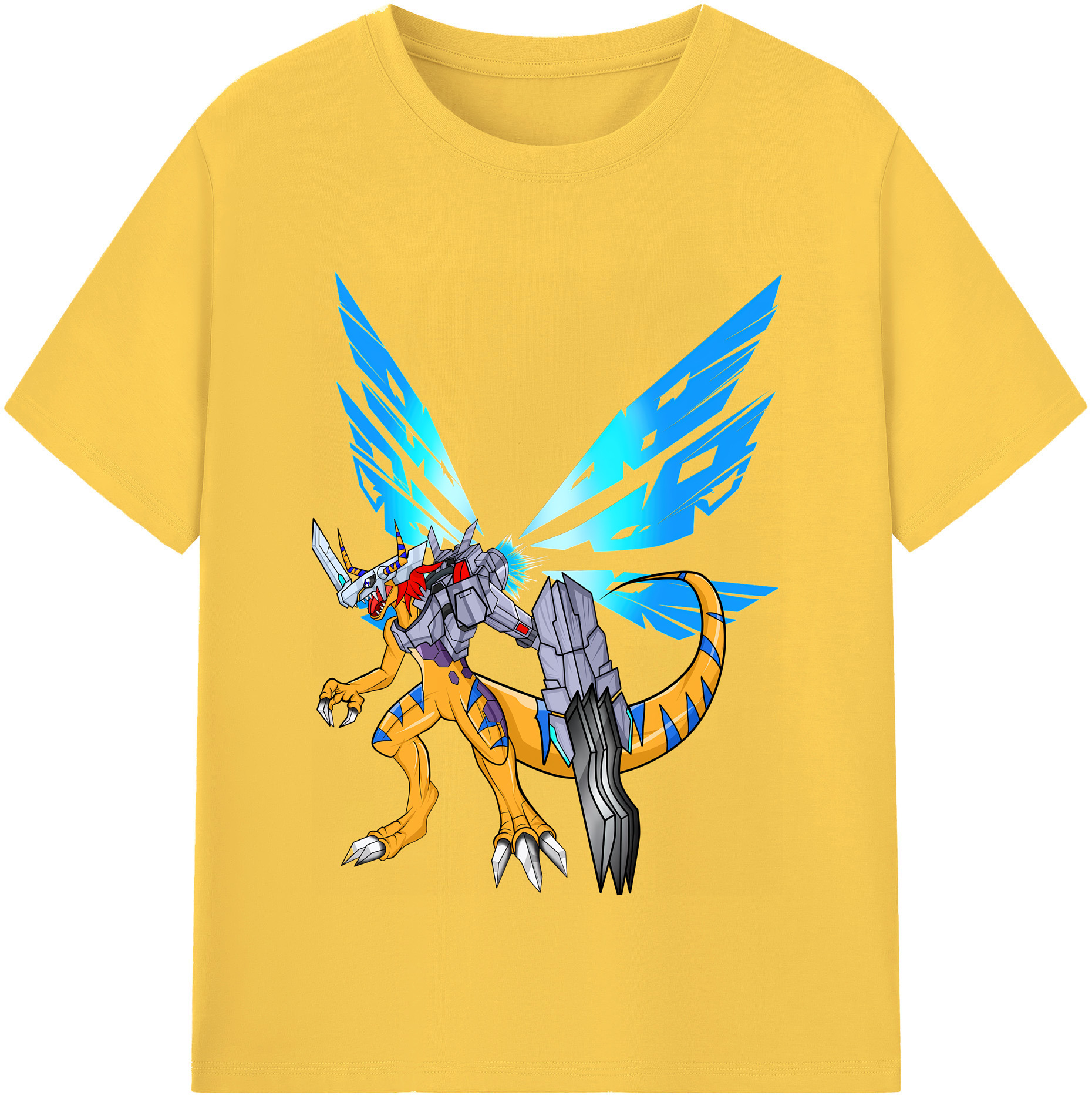 （画像用） Digimon デジタルモンスター/デジモン 綿100％半袖Tシャツ（フロントプリント）