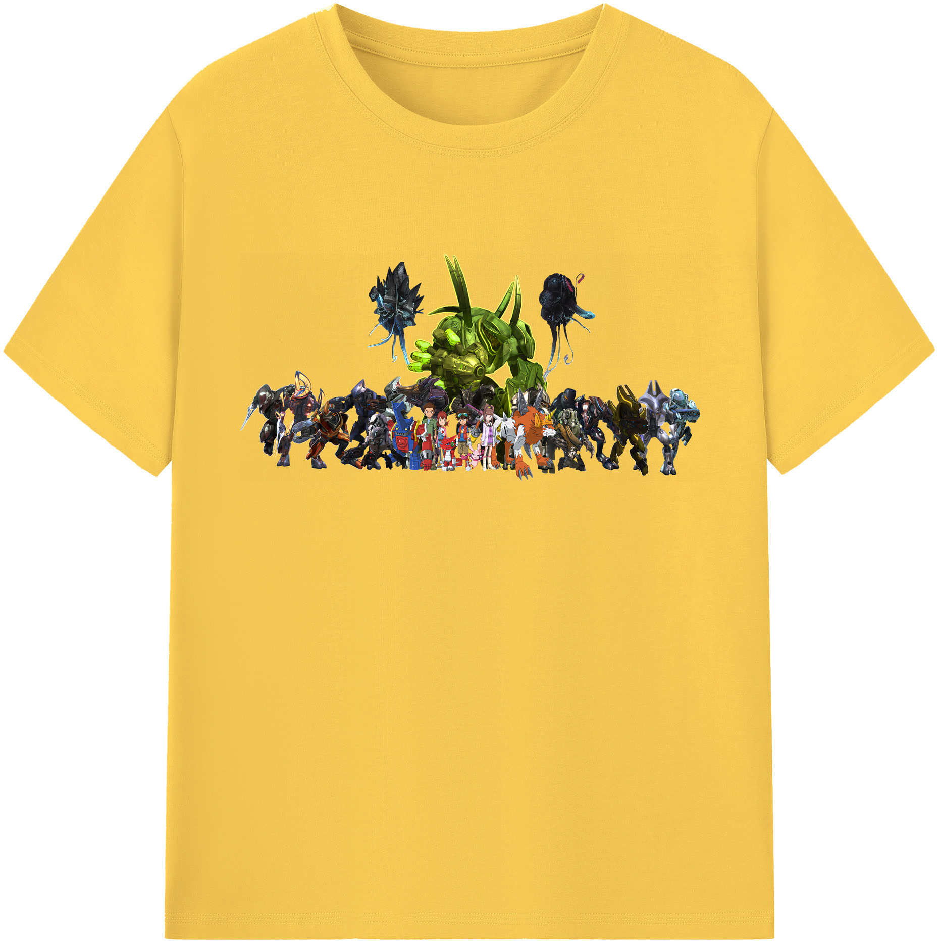 （画像用） Digimon デジタルモンスター/デジモン 綿100％半袖Tシャツ（フロントプリント）