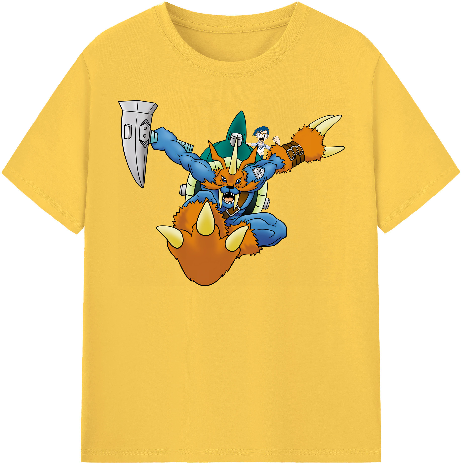 （画像用） Digimon デジタルモンスター/デジモン 綿100％半袖Tシャツ（フロントプリント）