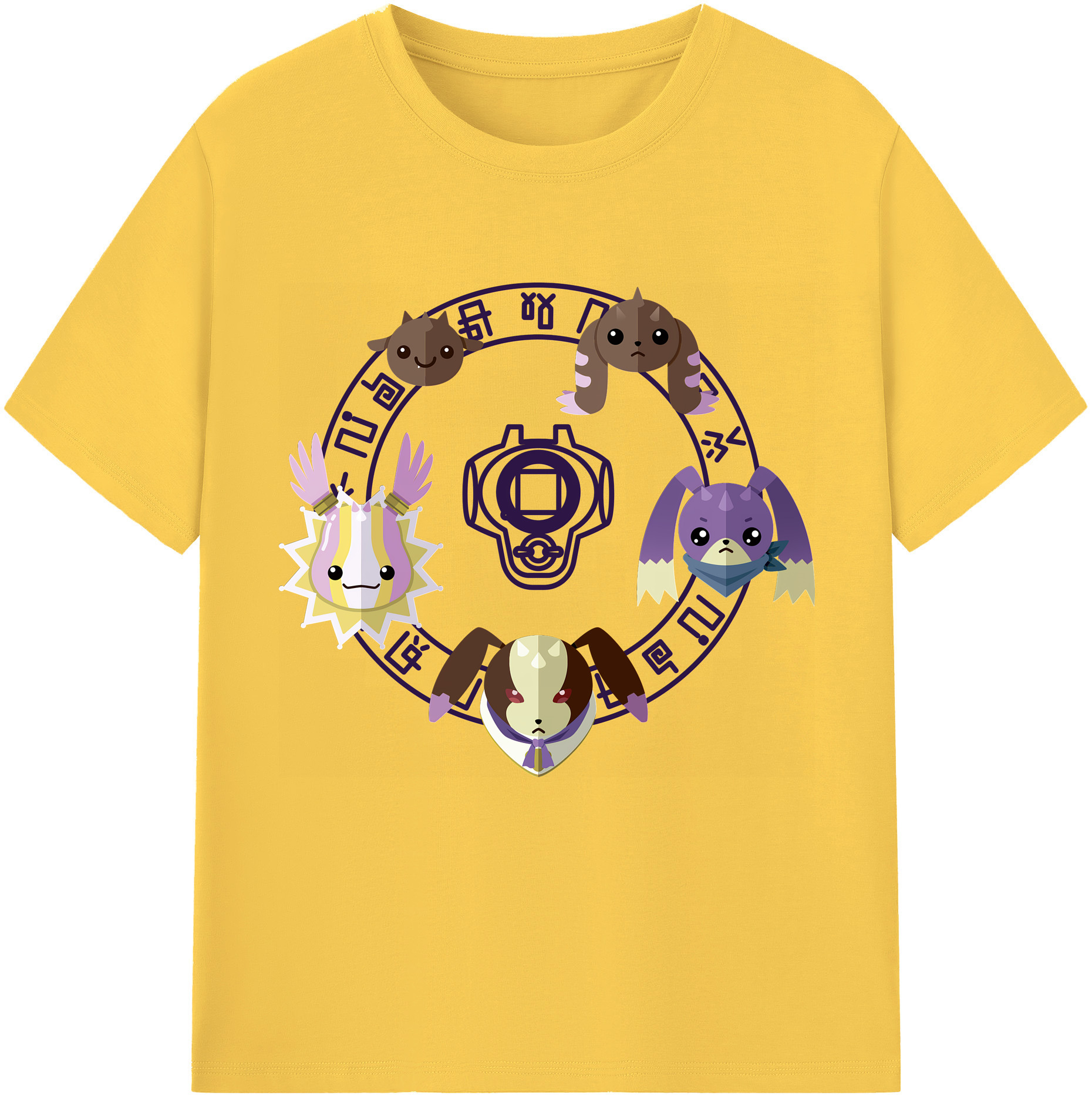 （画像用） Digimon デジタルモンスター/デジモン 綿100％半袖Tシャツ（フロントプリント）