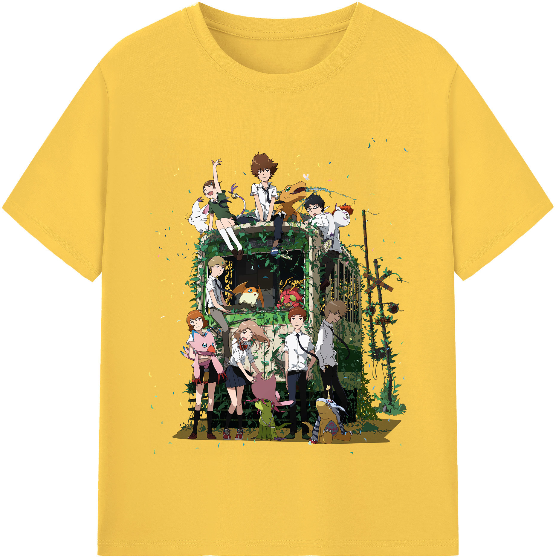（画像用） Digimon デジタルモンスター/デジモン 綿100％半袖Tシャツ（フロントプリント）