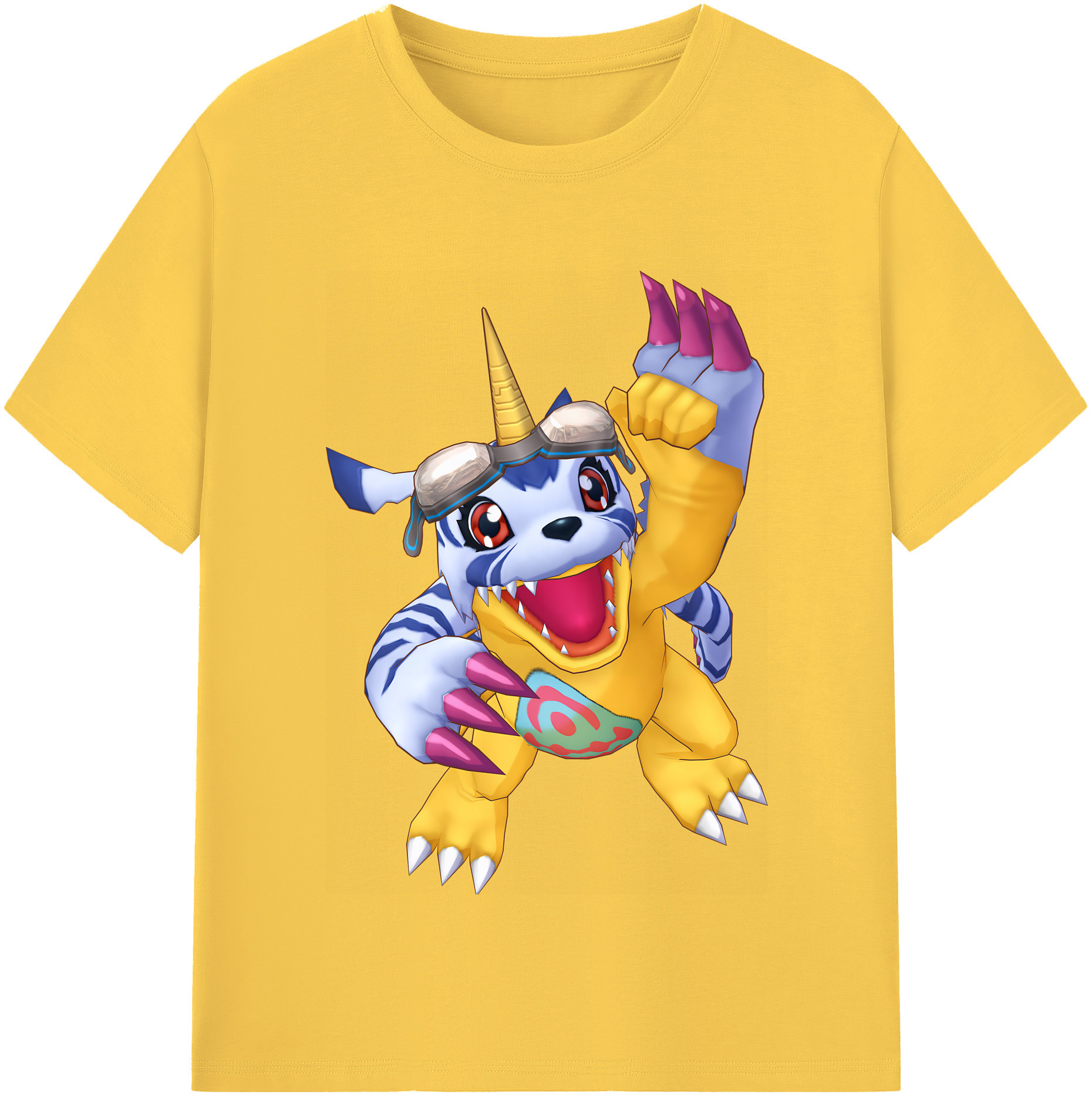 （画像用） Digimon デジタルモンスター/デジモン 綿100％半袖Tシャツ（フロントプリント）