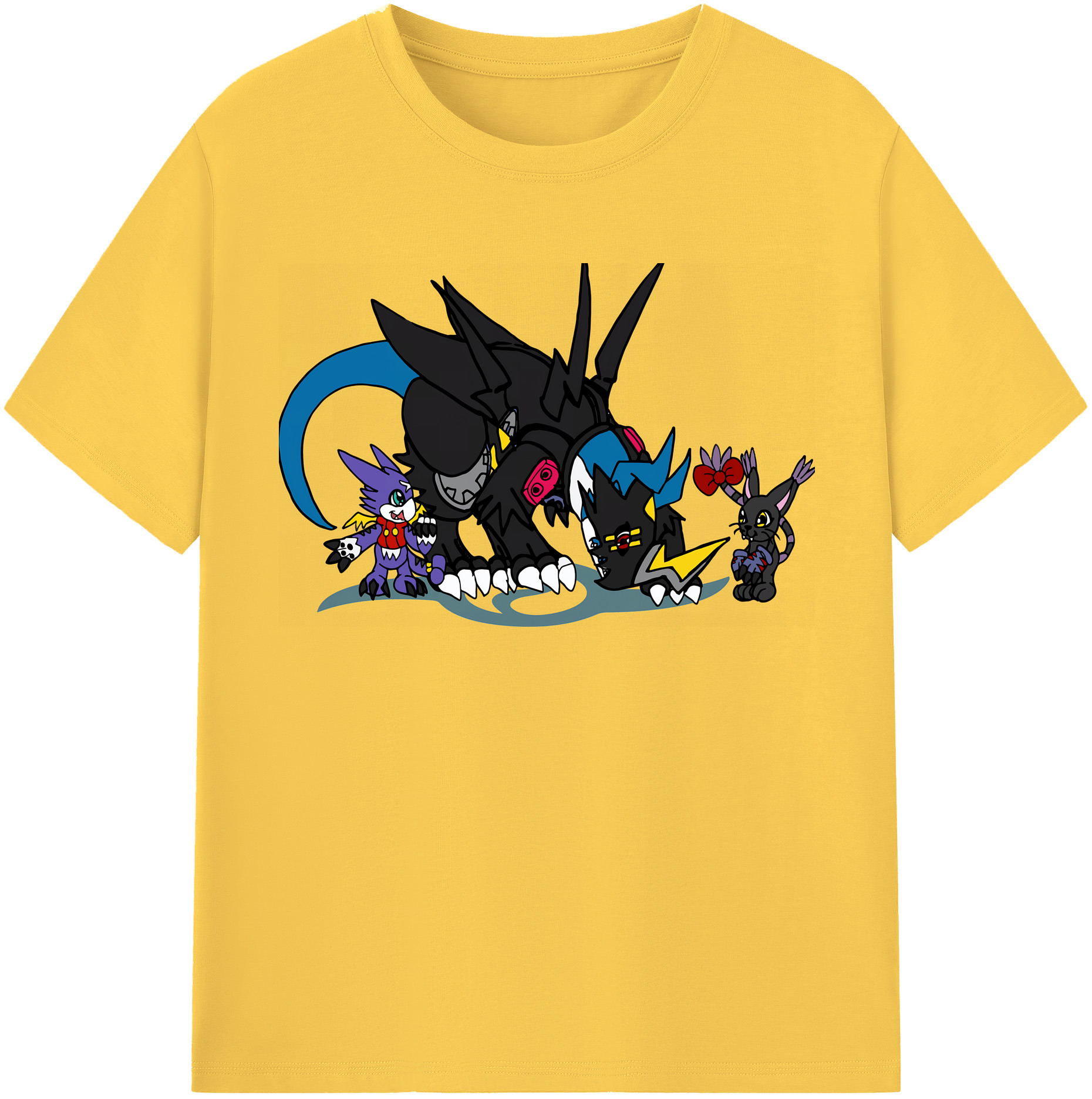 （画像用） Digimon デジタルモンスター/デジモン 綿100％半袖Tシャツ（フロントプリント）