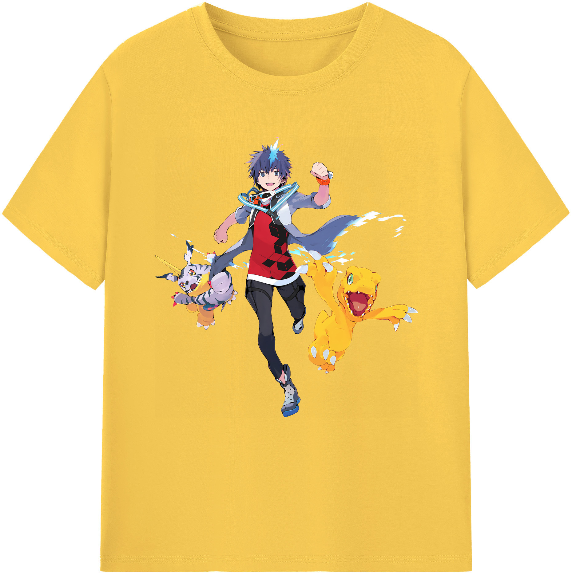 （画像用） Digimon デジタルモンスター/デジモン 綿100％半袖Tシャツ（フロントプリント）