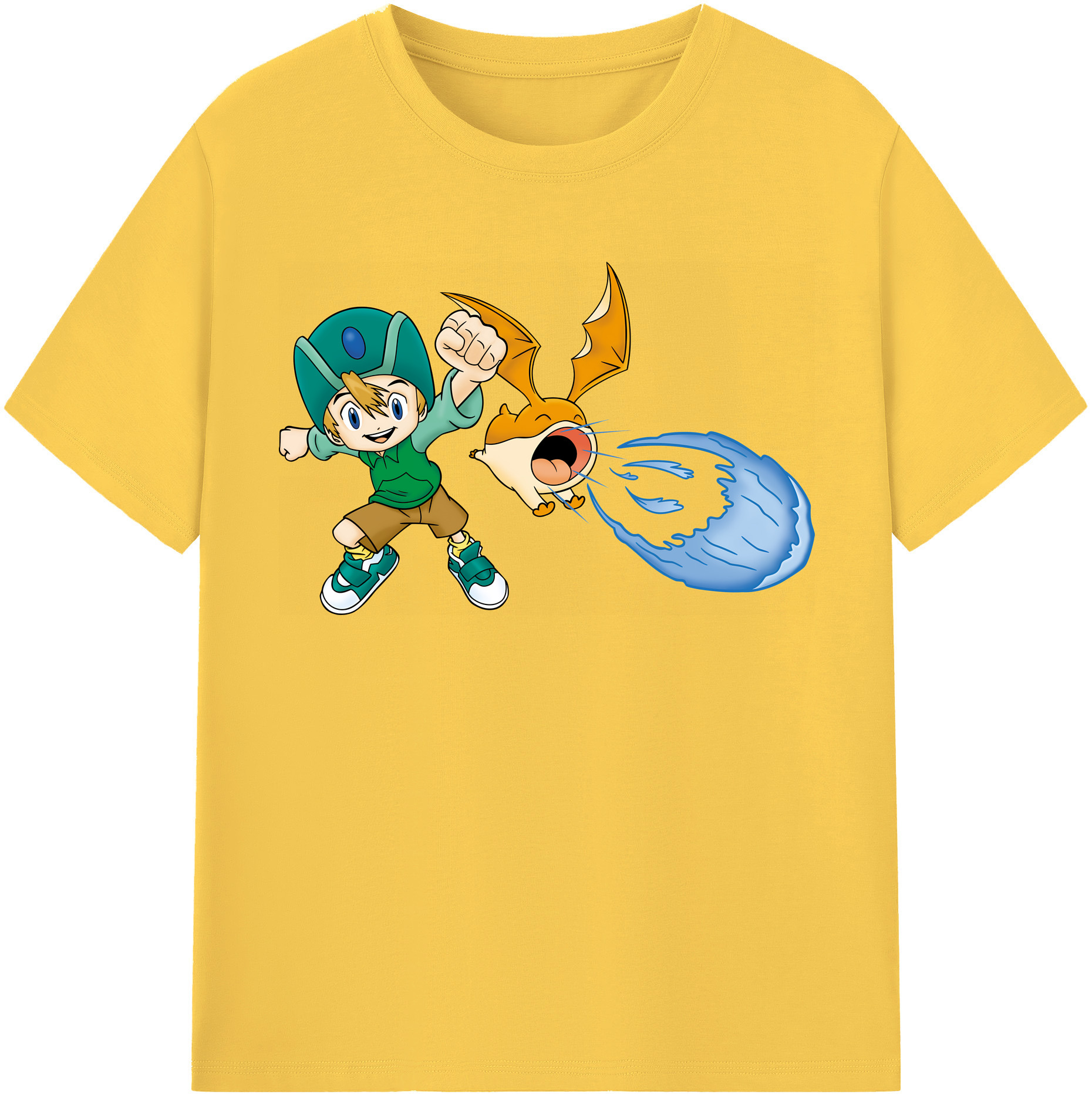 （画像用） Digimon デジタルモンスター/デジモン 綿100％半袖Tシャツ（フロントプリント）