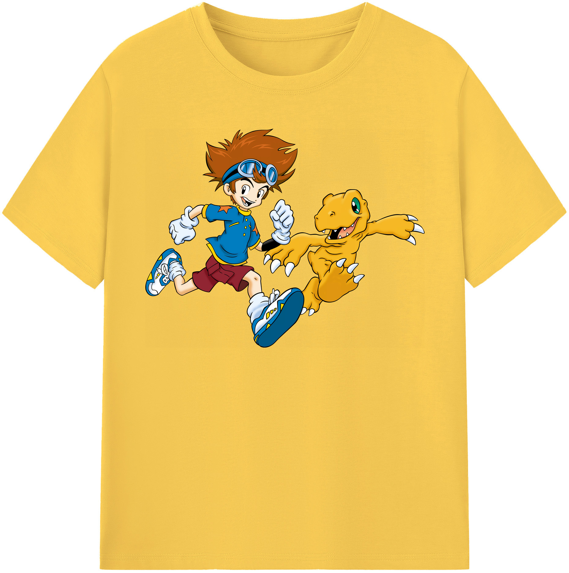 （画像用） Digimon デジタルモンスター/デジモン 綿100％半袖Tシャツ（フロントプリント）